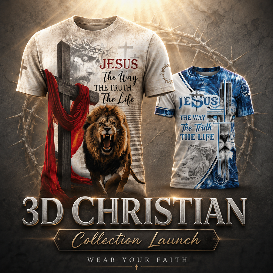BEST SELLER 3D T-SHIRT CHRISTIAN