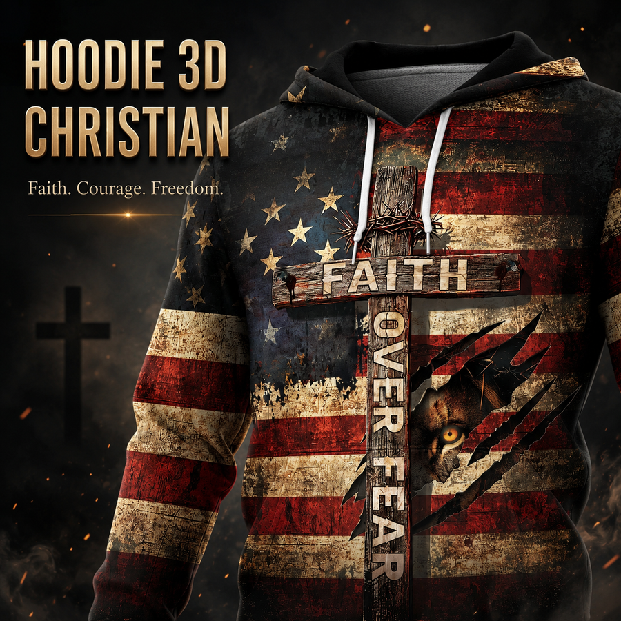 BEST SELLER 3D HOODIE CHRISTIAN