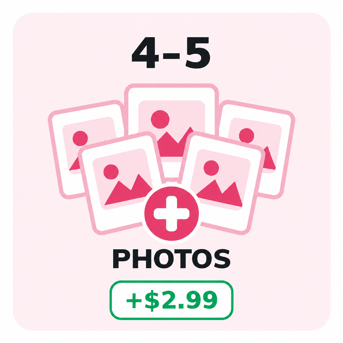 Add 4–5 Photos (+Fee)