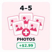 Add 4–5 Photos (+Fee)