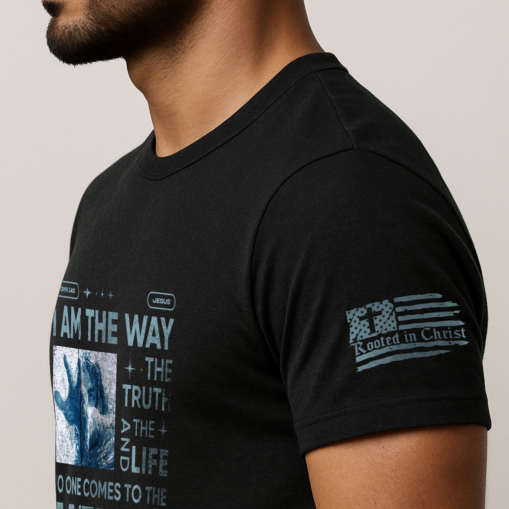 I Am the Way John 14:6 - Christian Shirts for Men, Faith Based Christian Tee Shirts - Rust Field Wear