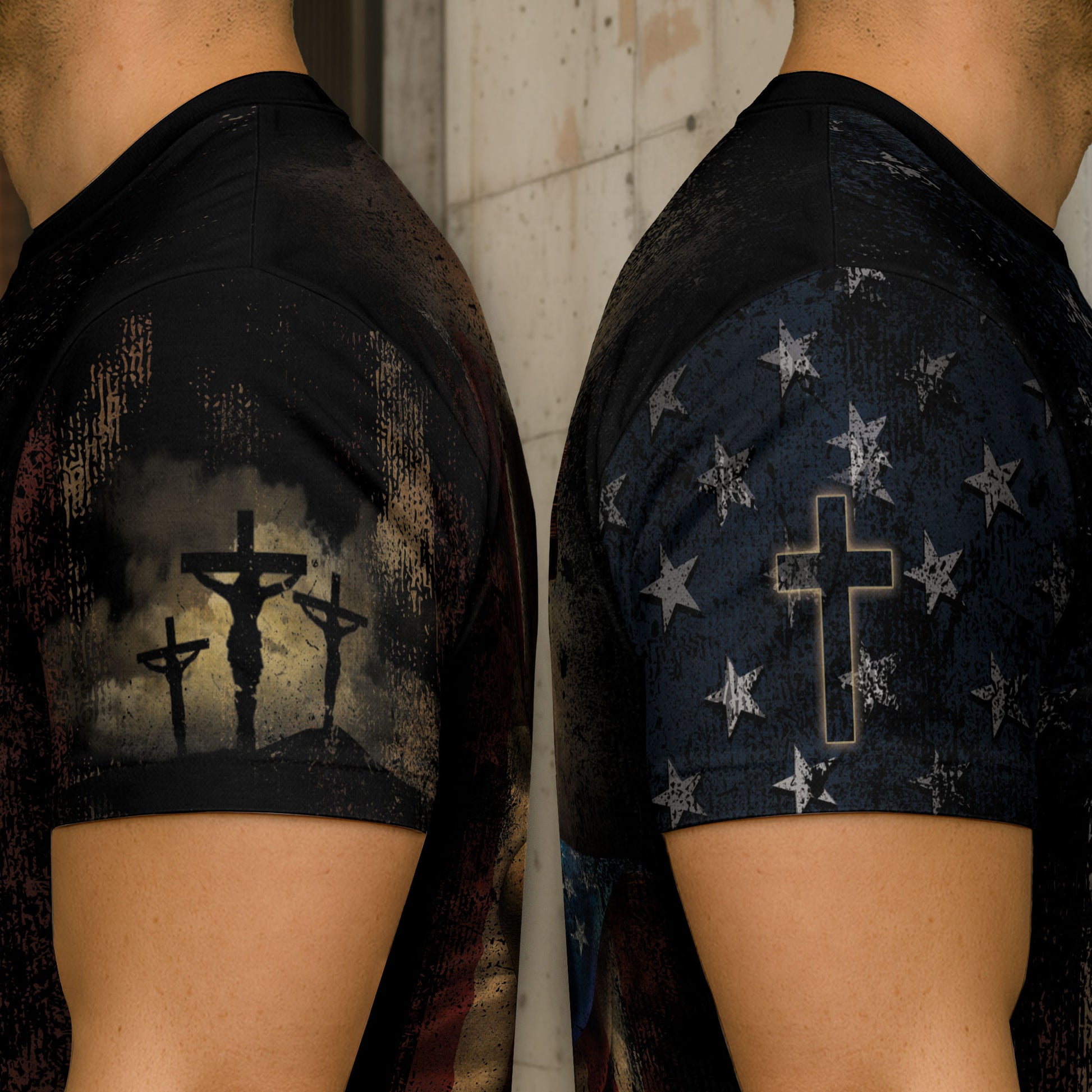 Freedom Shirts - I Can't But I Know A Guy Cross and Flag Faith Warrior, Christian Tee Shirts for Men, RustField Co - Rust Field Wear