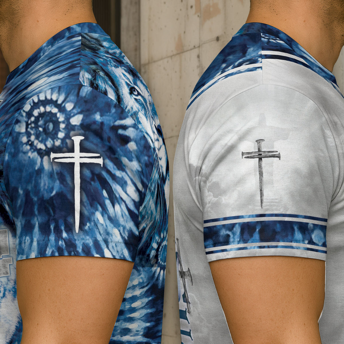 Jesus The Way The Truth The Life Bold Blue Lion Tee (2 Side Version) upsale - Rust Field Wear