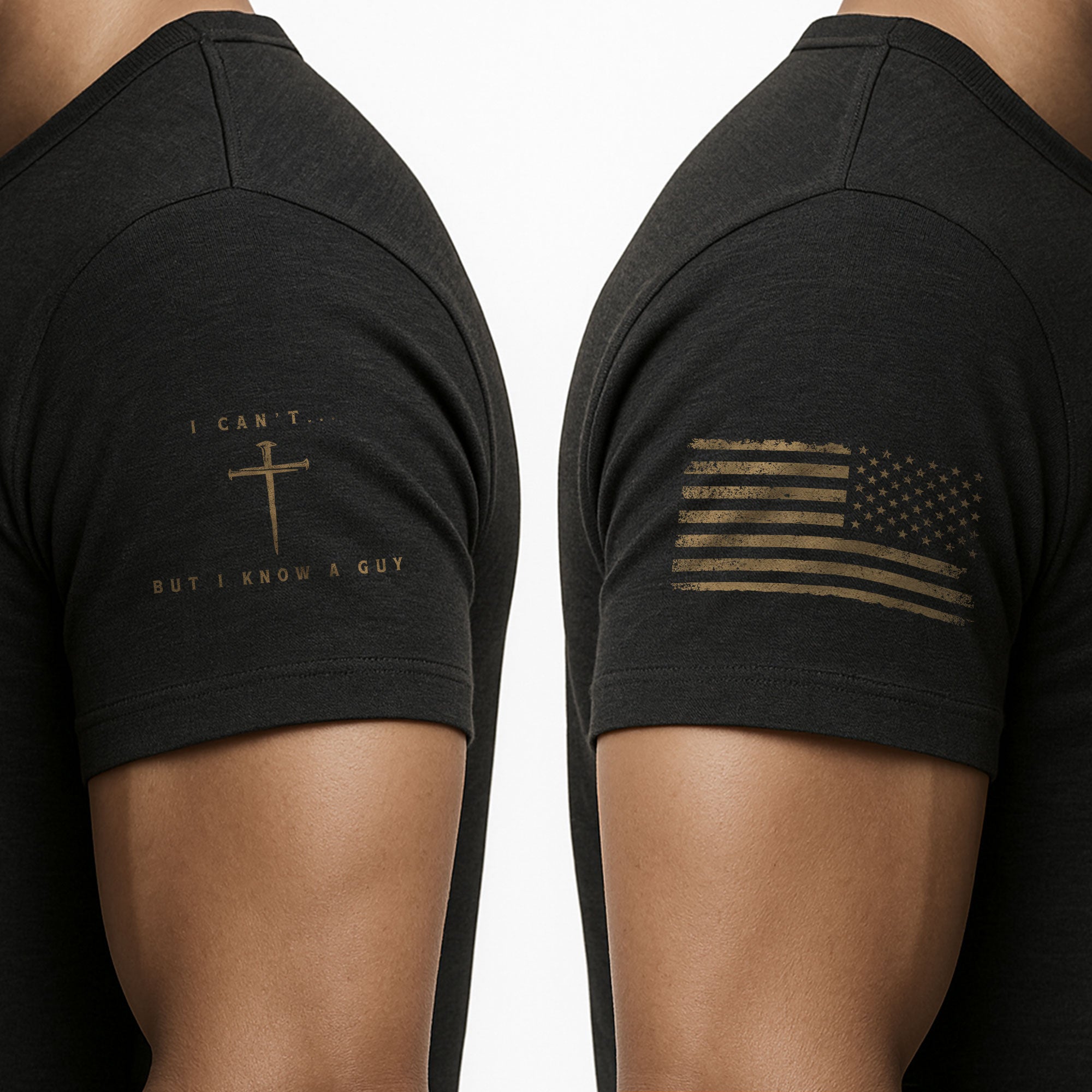 Christian Shirts for Men, I Can't... But I Know a Guy Christian Warrior - Christian Tee Shirts - Rust Field Wear