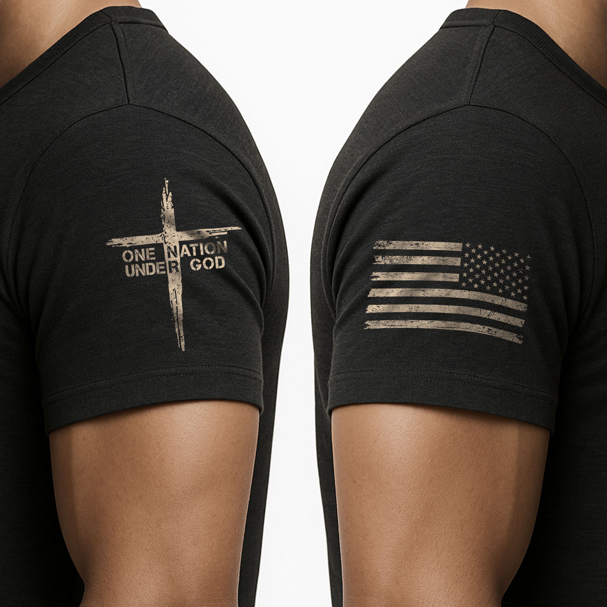 Under God We Stand - Christian Tee Shirts, Christian Shirts for Men - Rust Field Wear