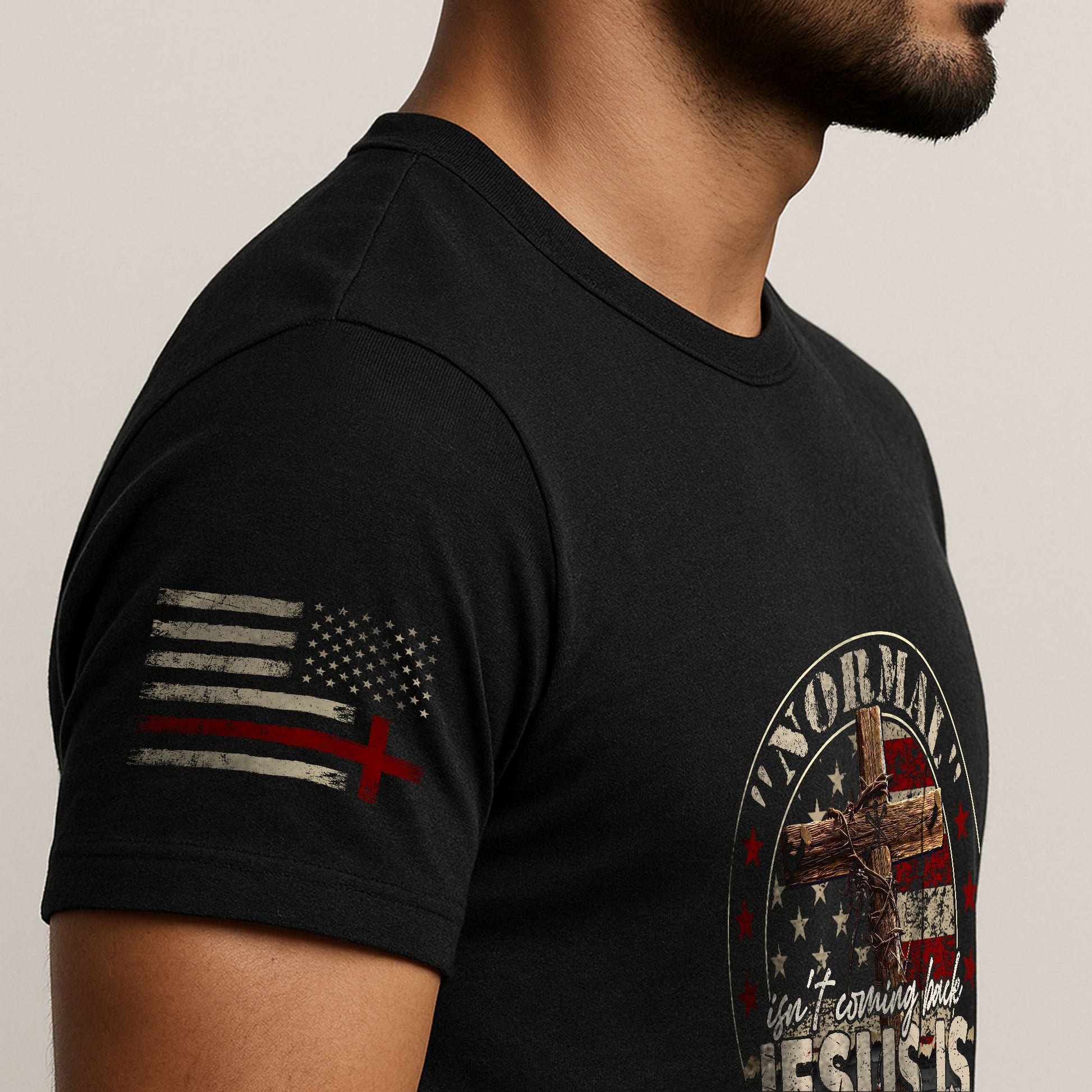 “Jesus Is Coming Normal Isn’t” - Christian Shirts for Men, Faith Based Christian Tee Shirts - Rust Field Wear