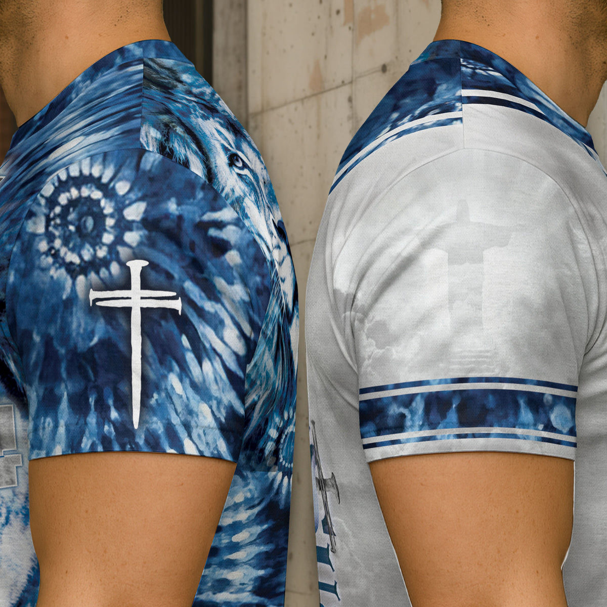 RustField Co Freedom Shirts - Yahweh Reigns with Lion and Cross of Power, Christian Tee Shirts for Men - Rust Field Wear