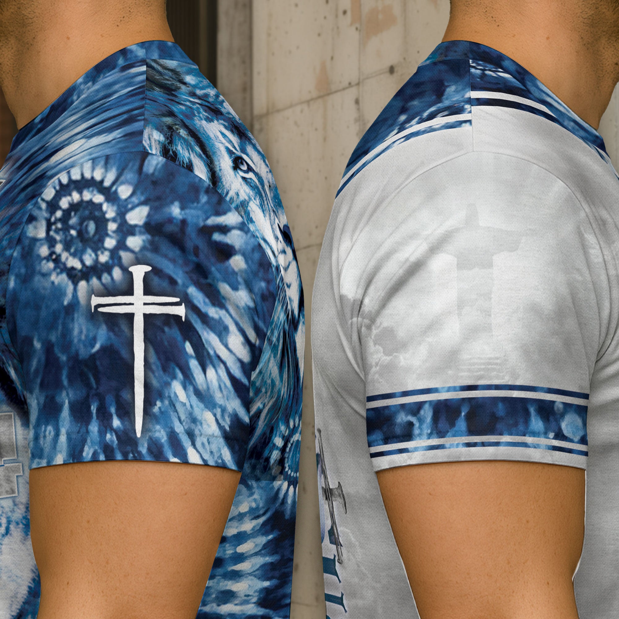 RustField Co Freedom Shirts - Yahweh Reigns with Lion and Cross of Power, Christian Tee Shirts for Men - Rust Field Wear