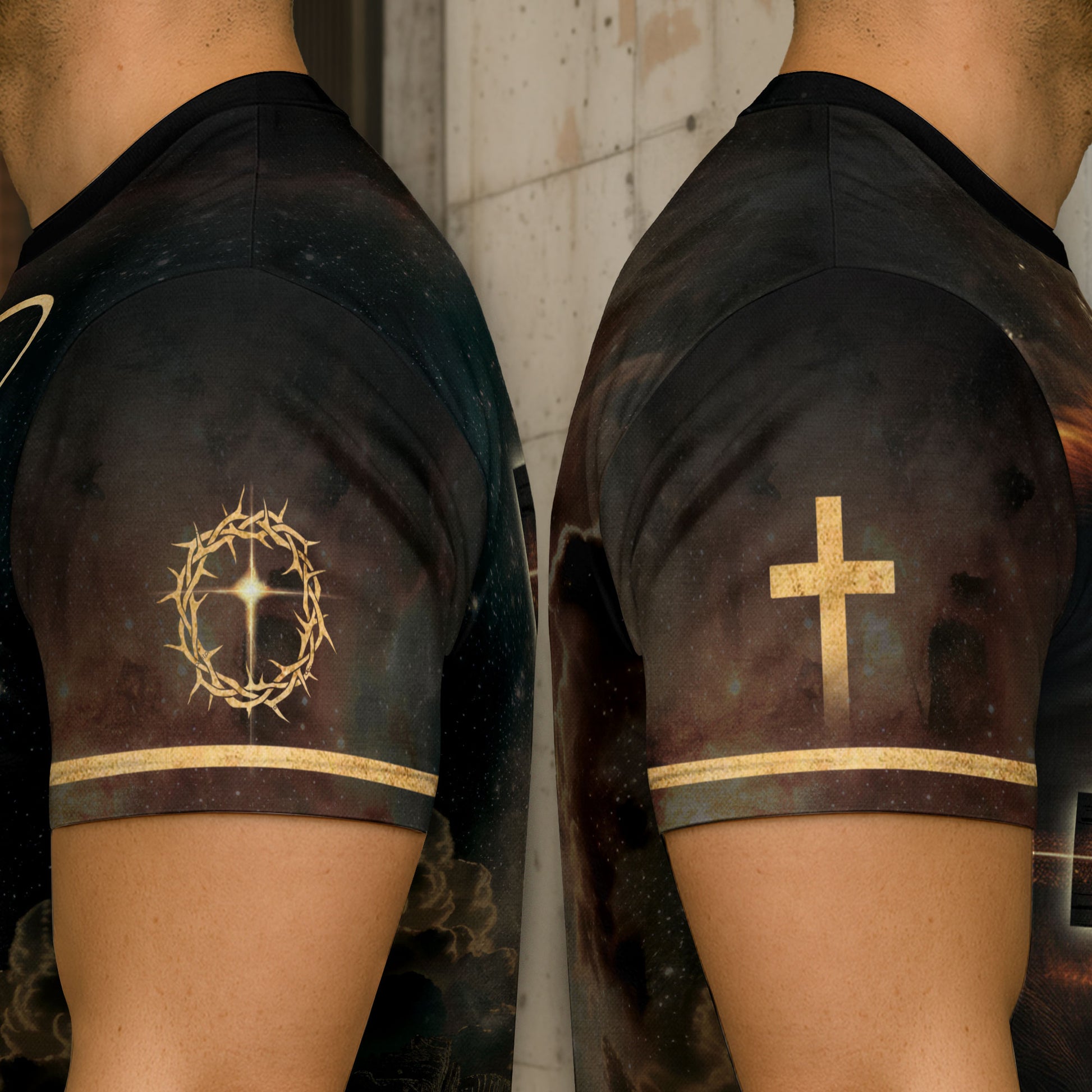 The Lion And The Cross Believe In Him - RustField Co Freedom Shirts, Christian Tee Shirts for Men - Rust Field Wear