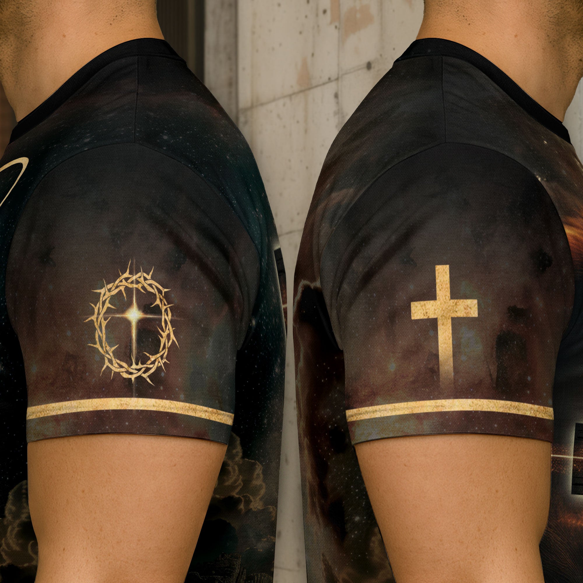 The Lion And The Cross Believe In Him - RustField Co Freedom Shirts, Christian Tee Shirts for Men - Rust Field Wear