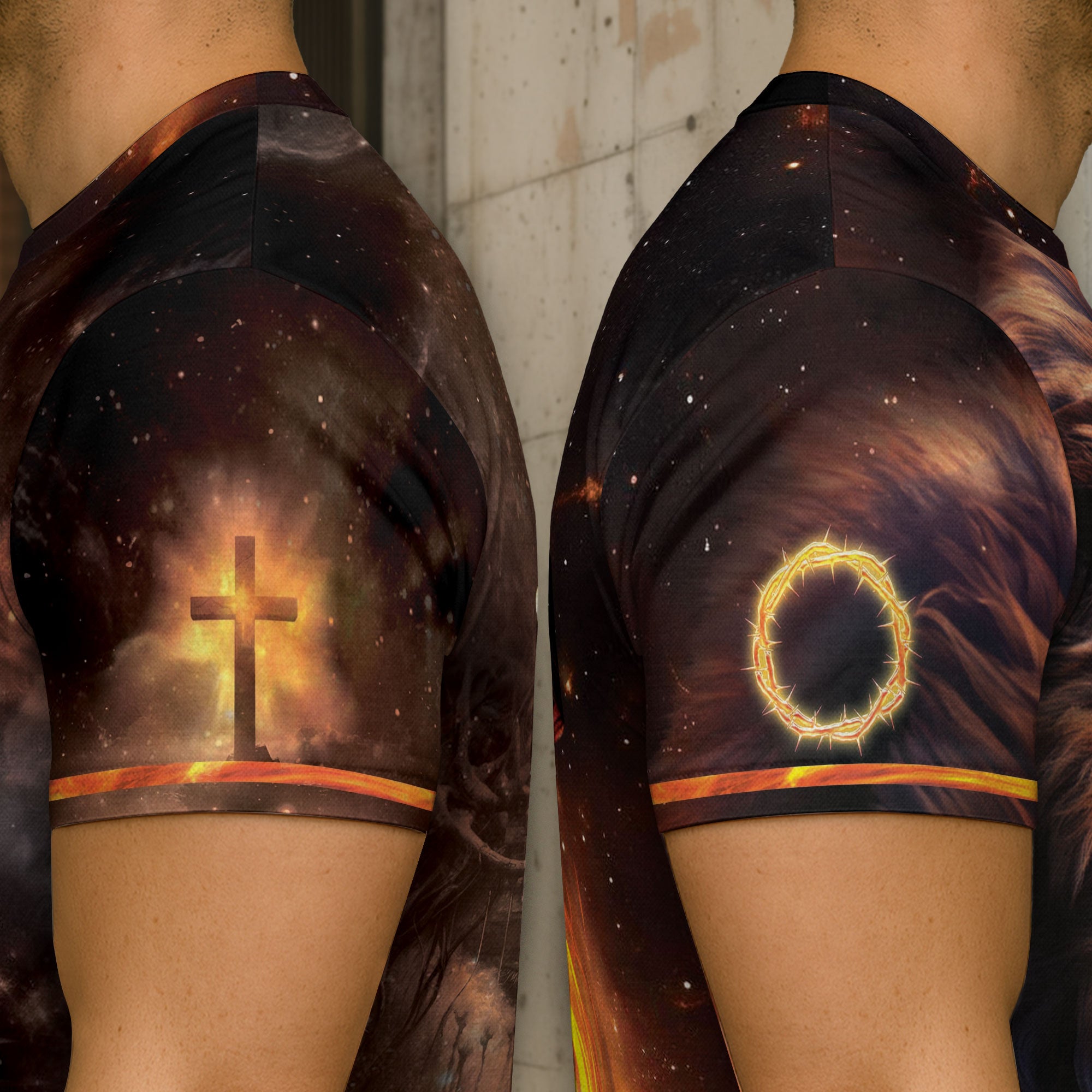 Freedom Shirts for Men, Jesus The Way The Truth The Life Cross and Lion Fire - Christian Tee Shirts, RustField Co - Rust Field Wear