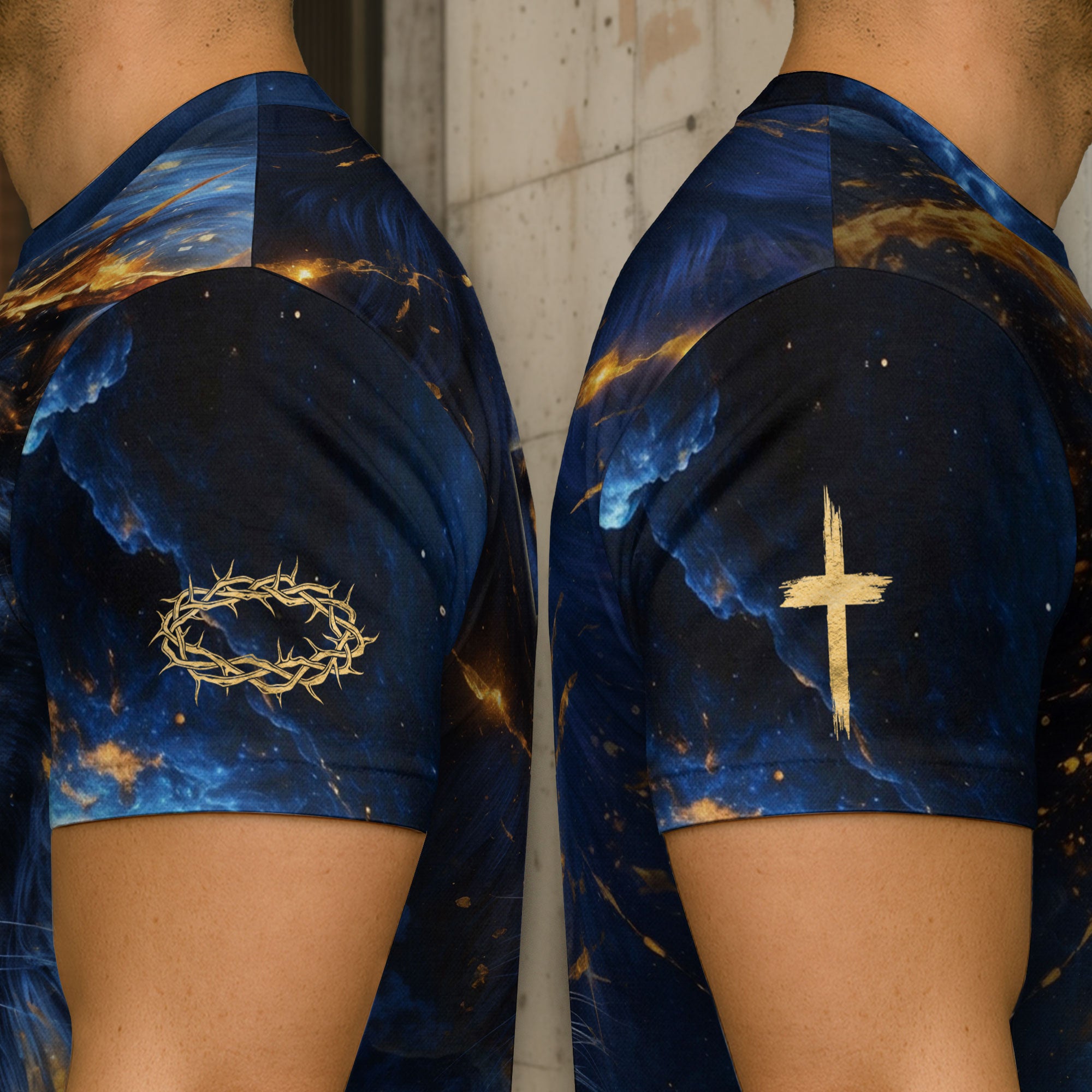 Faith Over Fear Lion and Jesus Ascending Stairs, Freedom Shirts - Christian Tee Shirts for Men, RustField Co - Rust Field Wear