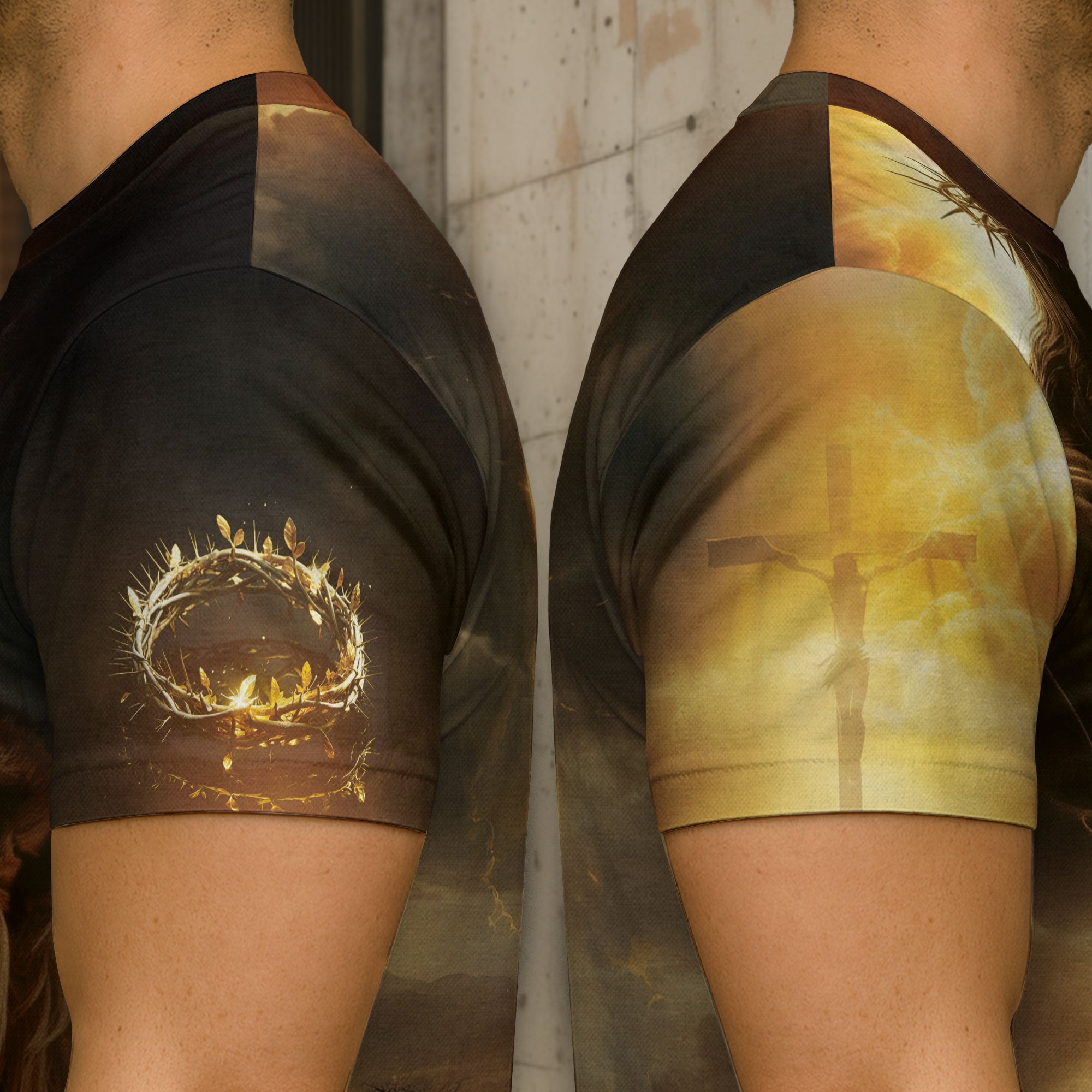 RustField Co, Revelation Light Jesus Is Coming Back Lion and Cross - Christian Tee Shirts for Men, Freedom Shirts - Rust Field Wear