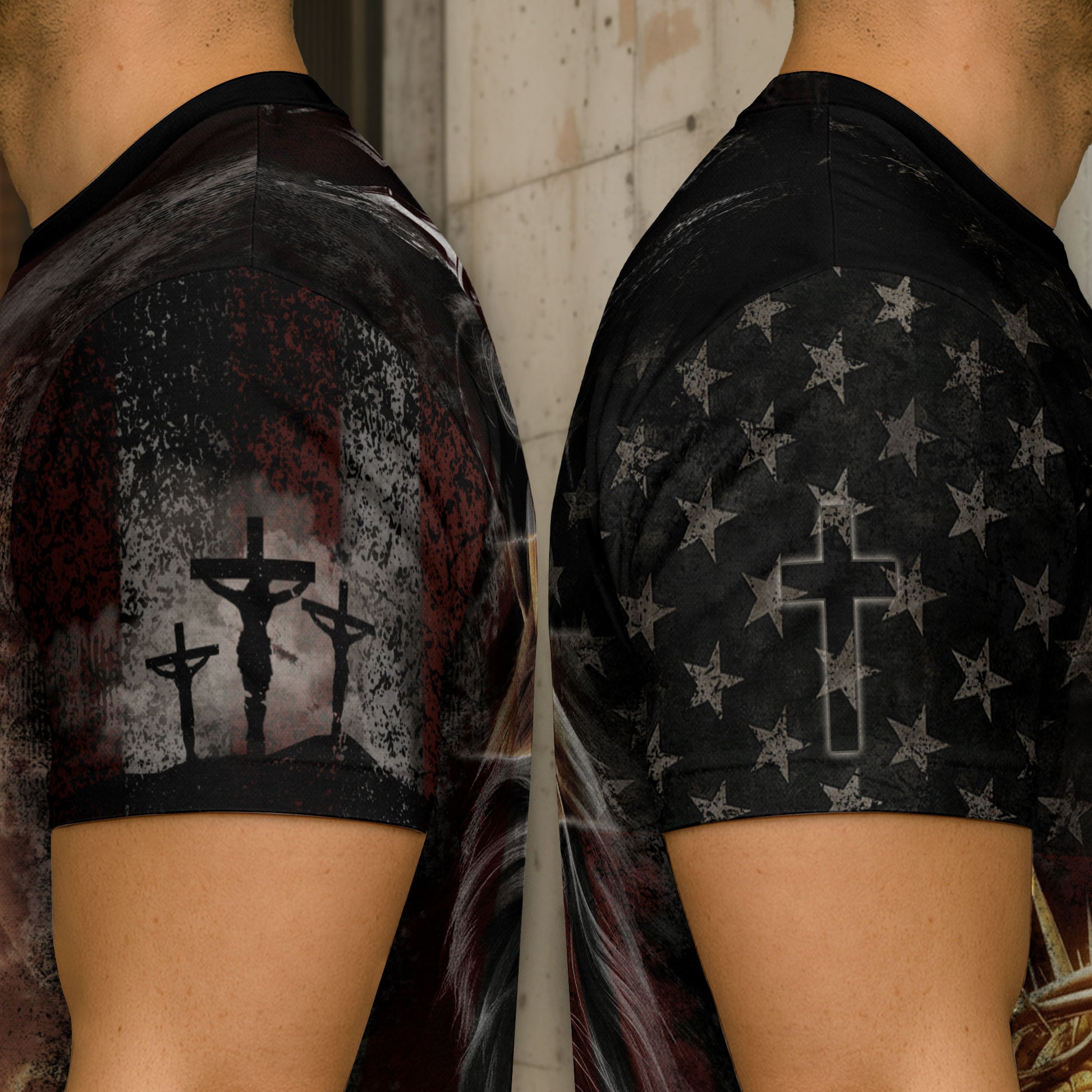 Jesus The Way The Truth The Life Lion of Judah American Flag, Freedom Shirts - Christian Tee Shirts for Men, RustField Co - Rust Field Wear