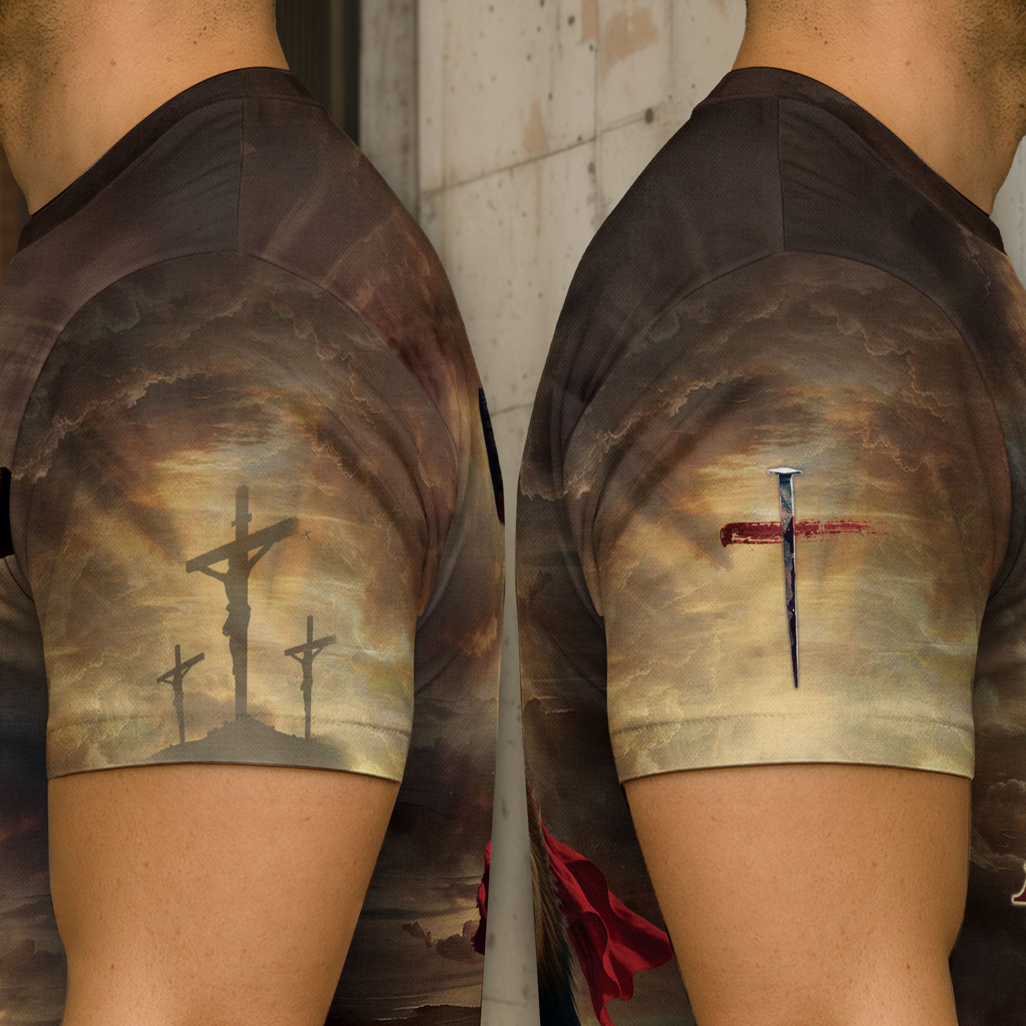 Freedom Shirts for Men, I Can't But I Know A Guy Jesus Lion Cross - Christian Tee Shirts, RustField Co - Rust Field Wear