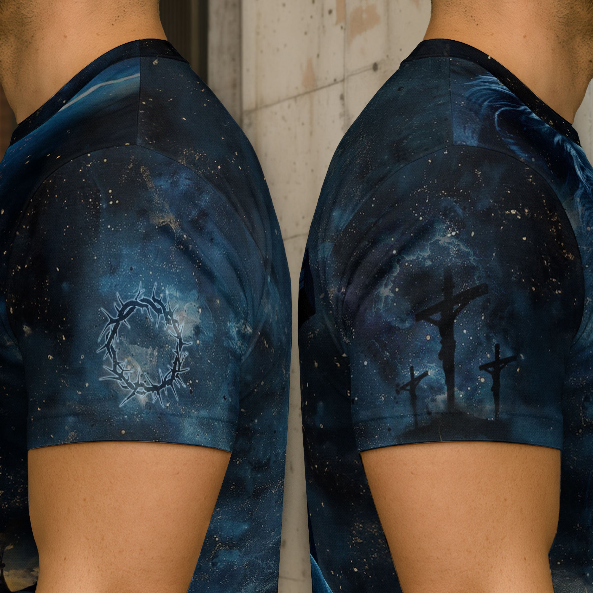 Lion Cross Faith Artwork - Christian Tee Shirts for Men, Freedom Shirts, RustField Co - Rust Field Wear