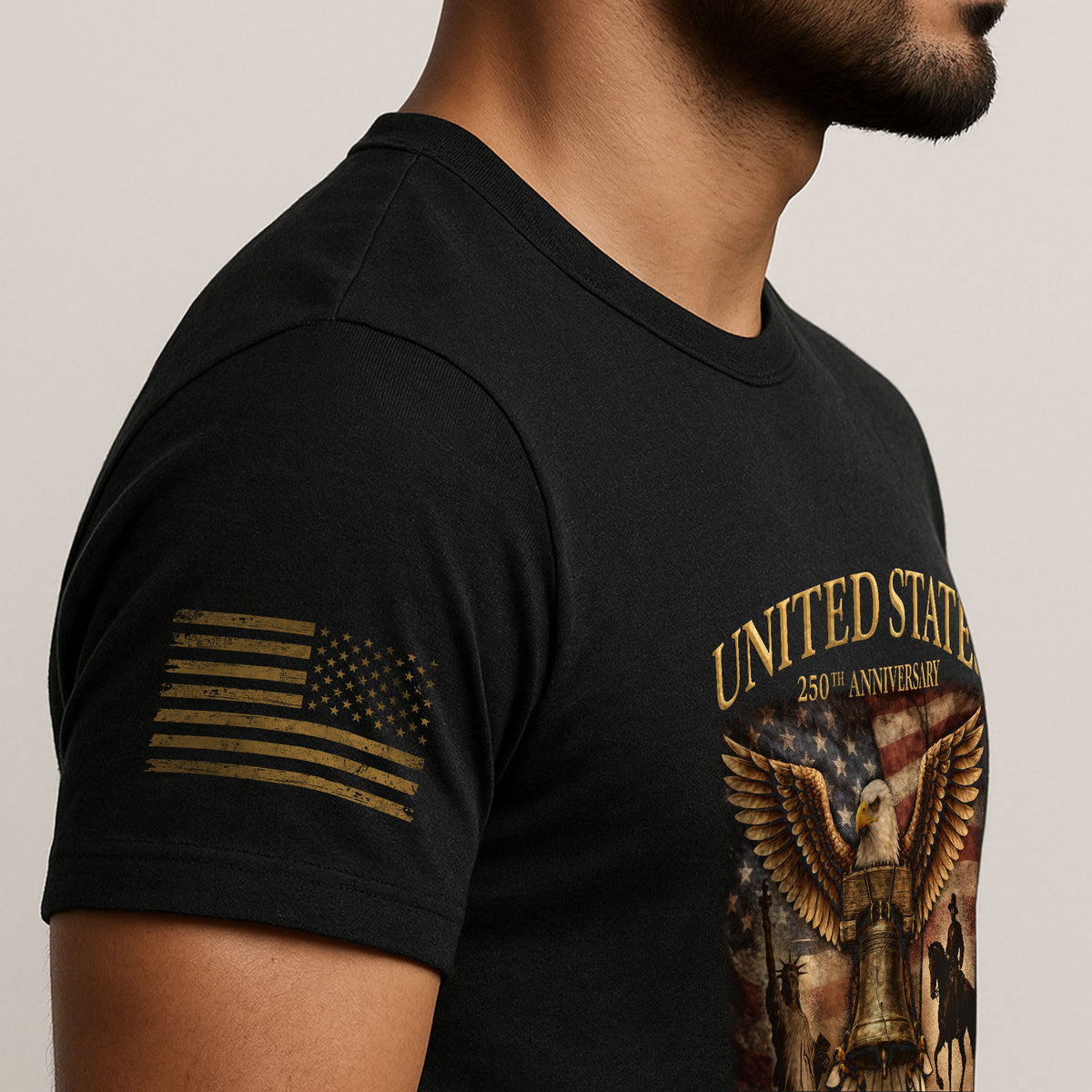 USA 250th Anniversary 250 Years Shirt 1776-2026 Liberty Bell Eagle Patriotic - Rust Field Wear