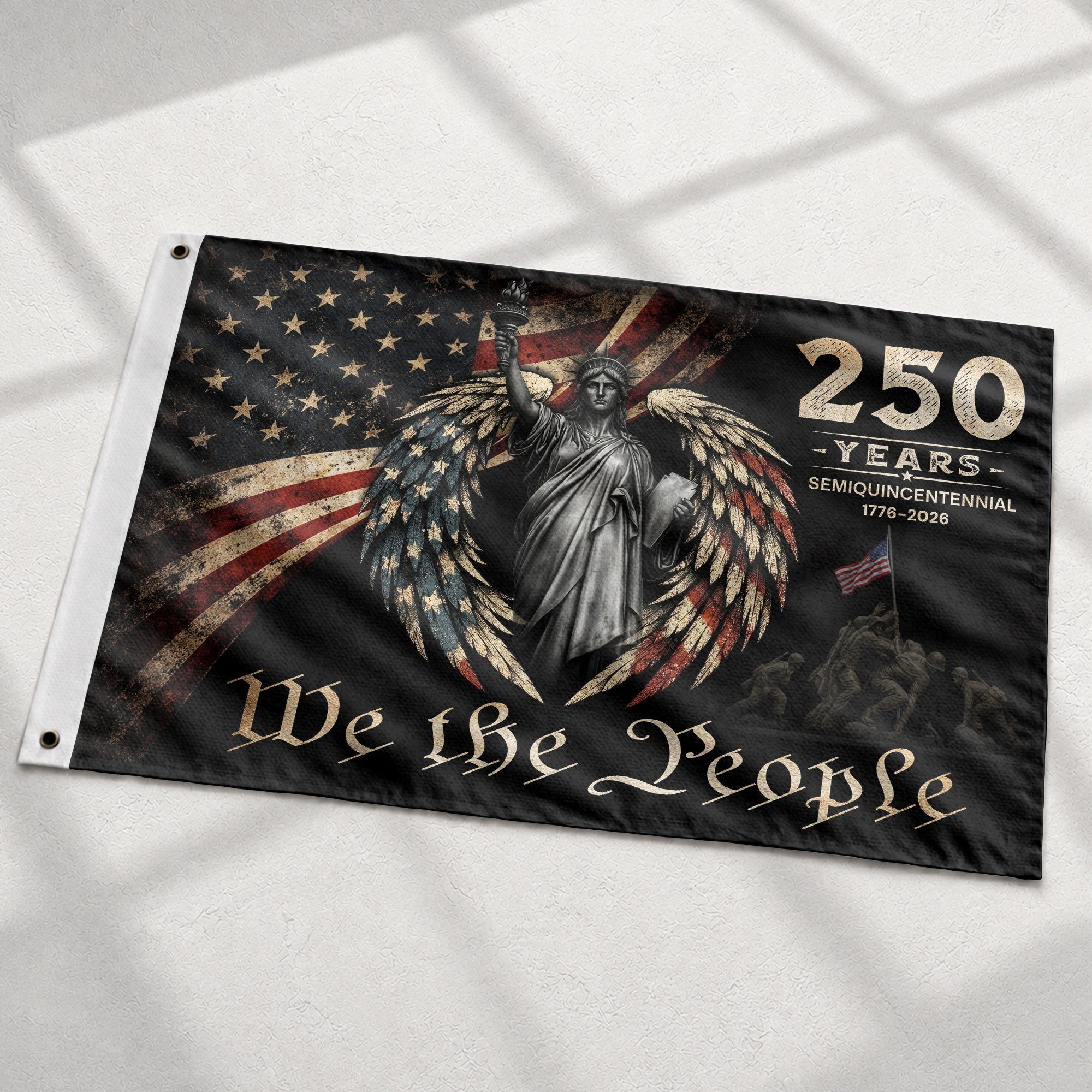 USA 250th Anniversary Flag 1776-2026 American Flag We The People Statue of Liberty Patriotic