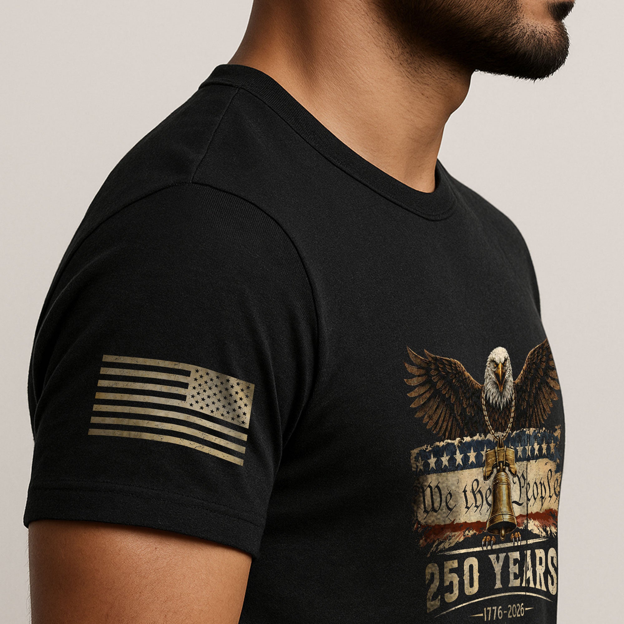 USA 250th Anniversary 250 Years Shirt 1776-2026 American Eagle Liberty Bell We The People - Rust Field Wear