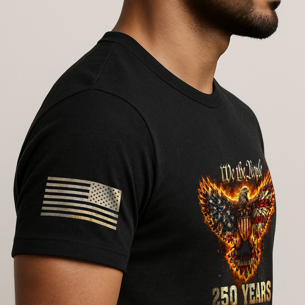 USA 250th Anniversary 250 Years Shirt 1776-2026 American Eagle We The People - Rust Field Wear