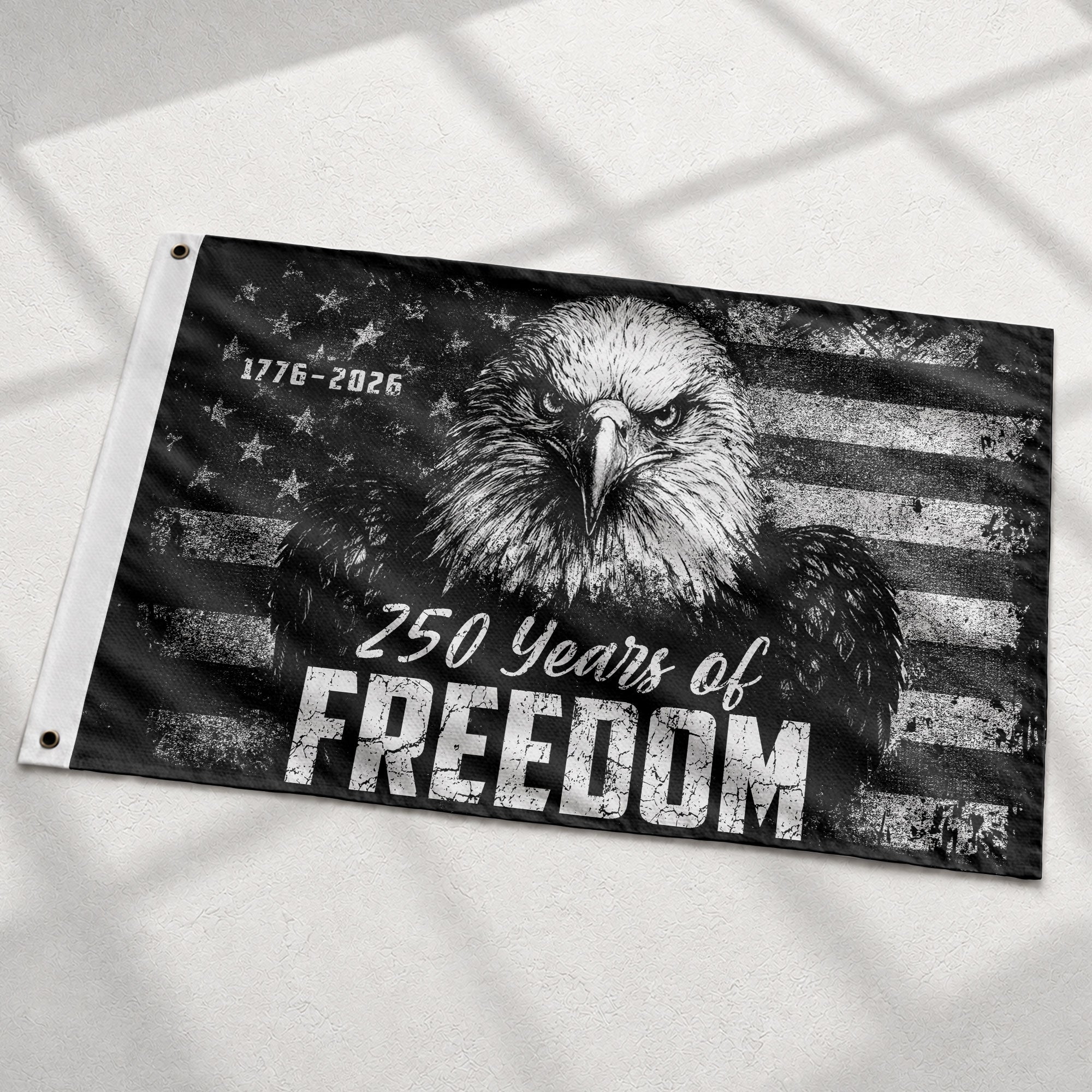 USA 250th Anniversary 250 Years of Freedom Flag 1776-2026 American Eagle