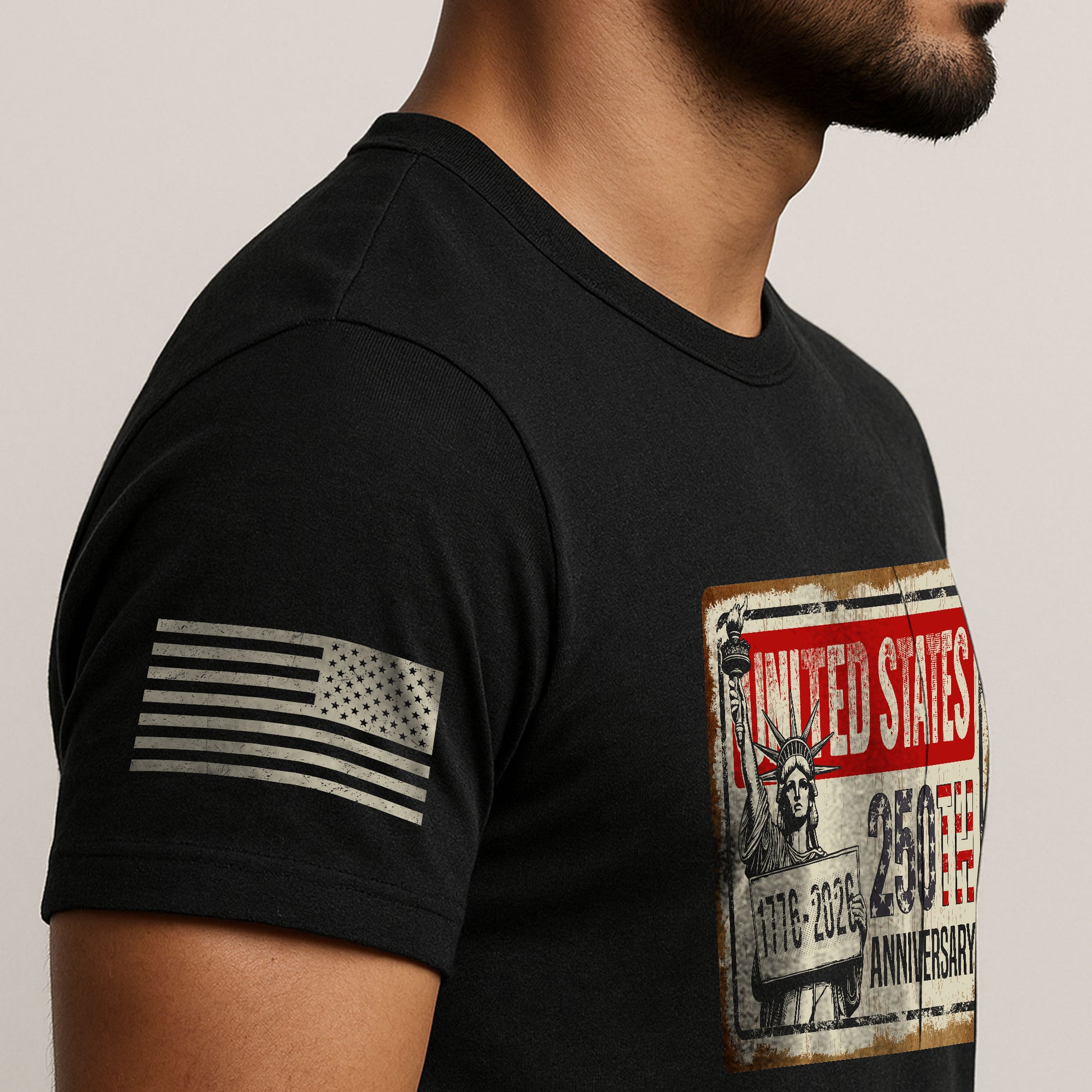 United States 250th Anniversary 250 Years Vintage Sign Shirt Lady Liberty Patriotic - Rust Field Wear