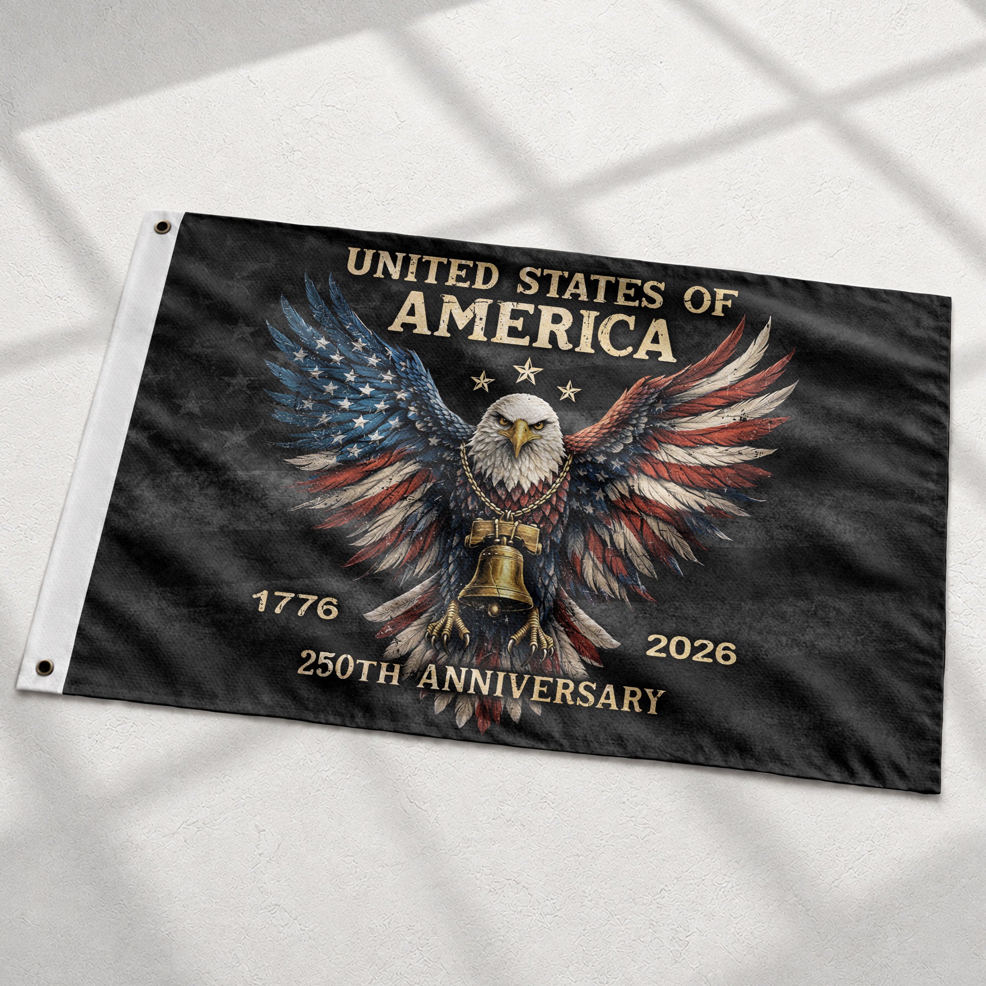 USA 250 Years Flag Decor – 250th Anniversary Double-Sided House Flag 1776–2026