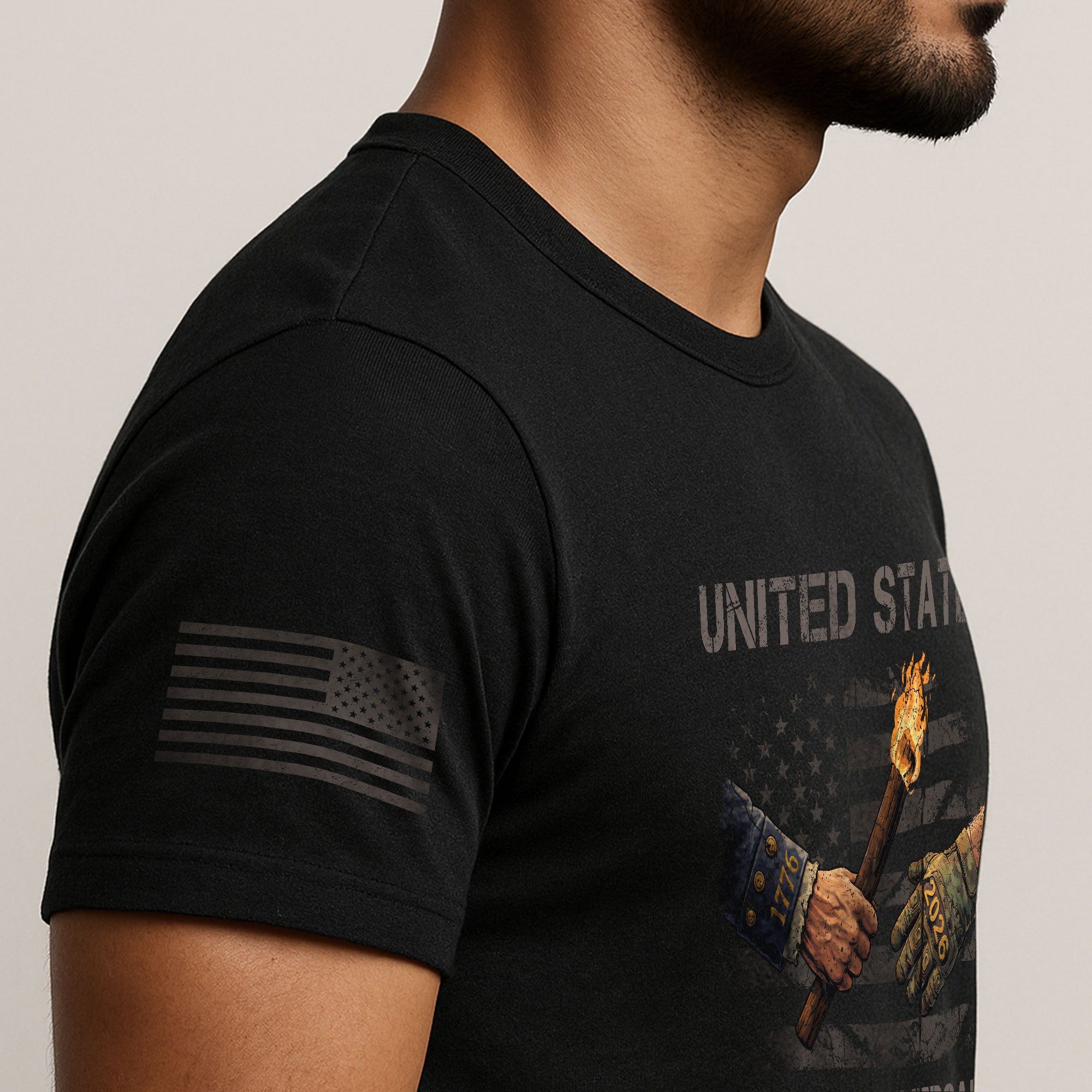 USA 250th Anniversary 250 Years Shirt 1776-2026 Past and Present Torch of Freedom Patriotic - Rust Field Wear