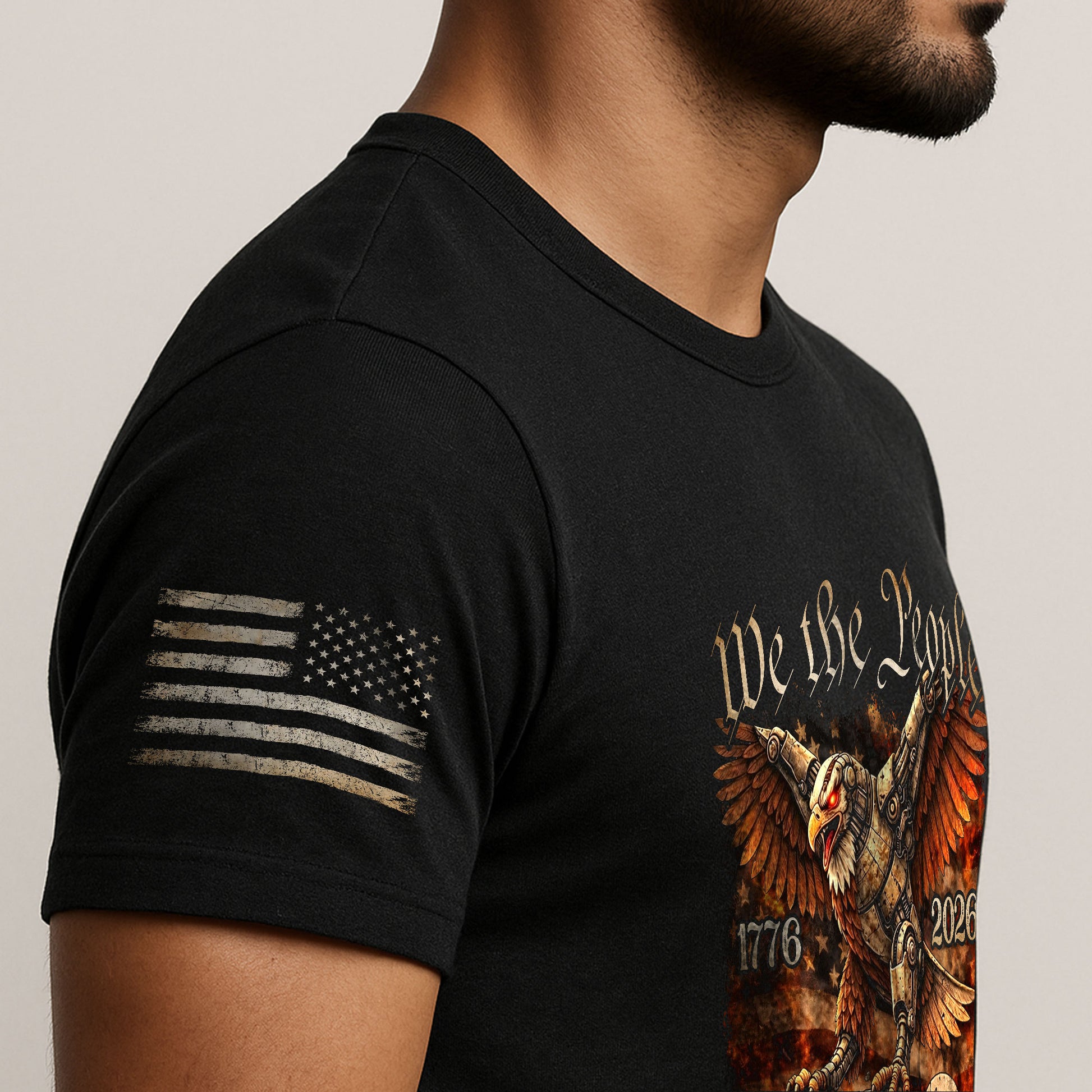 USA 250th Anniversary 250 Years Shirt 1776-2026 Mechanical Eagle We The People Mental Strength Patriotic - Rust Field Wear