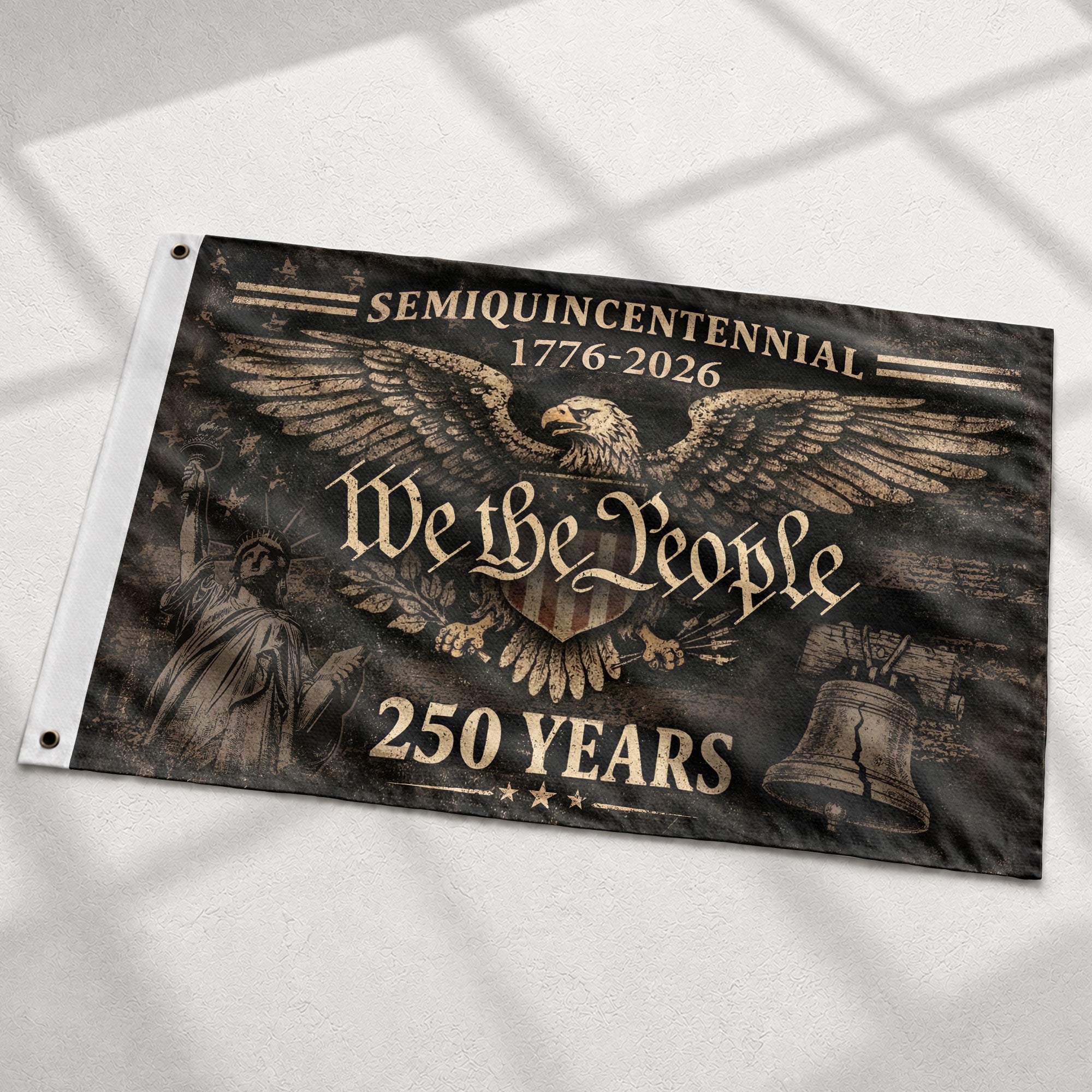 USA 250 Years Flag 1776-2026 We The People American Heritage Eagle Strength Patriotic