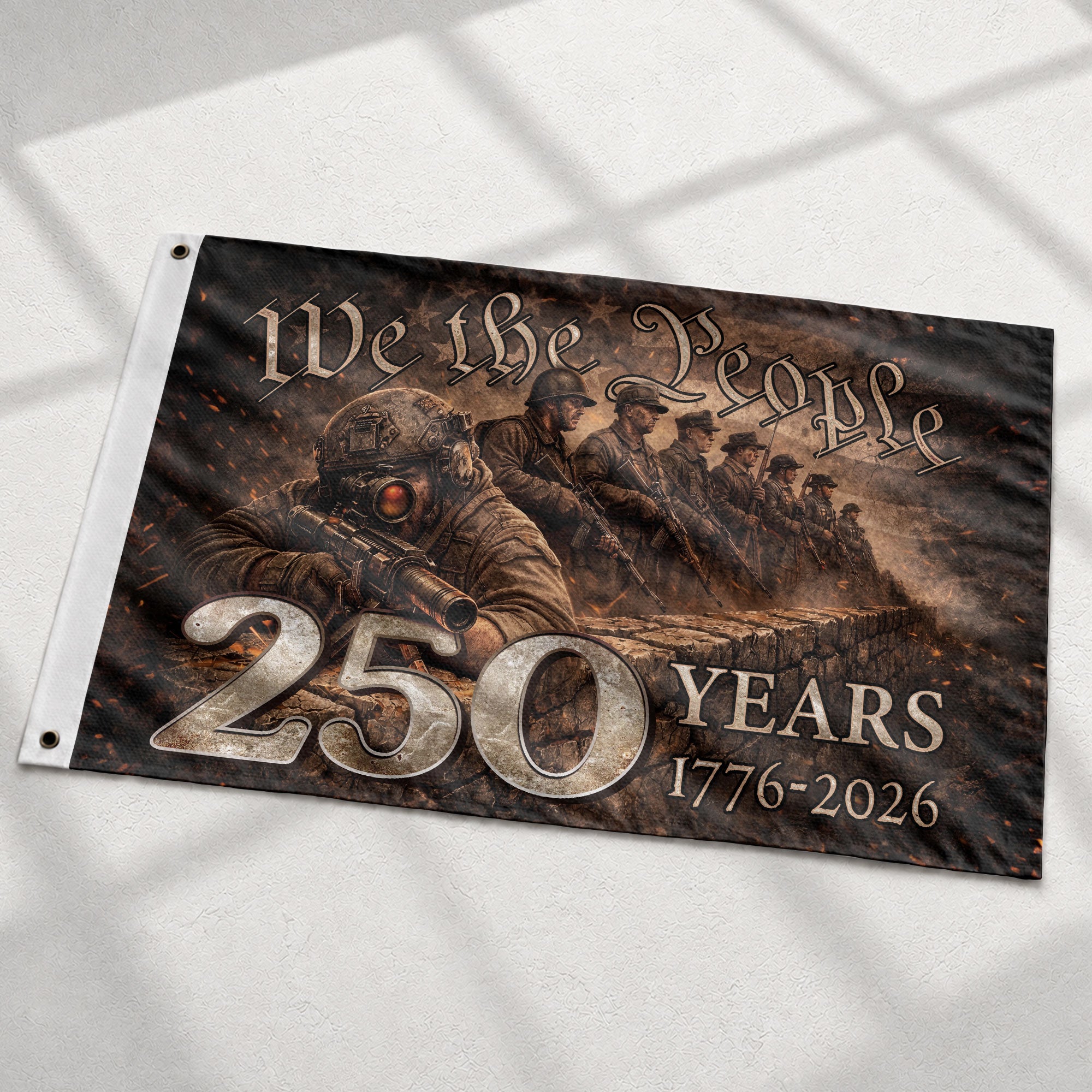 USA 250th Anniversary Flag 1776–2026, American Eagle Patriotic Heritage Flag
