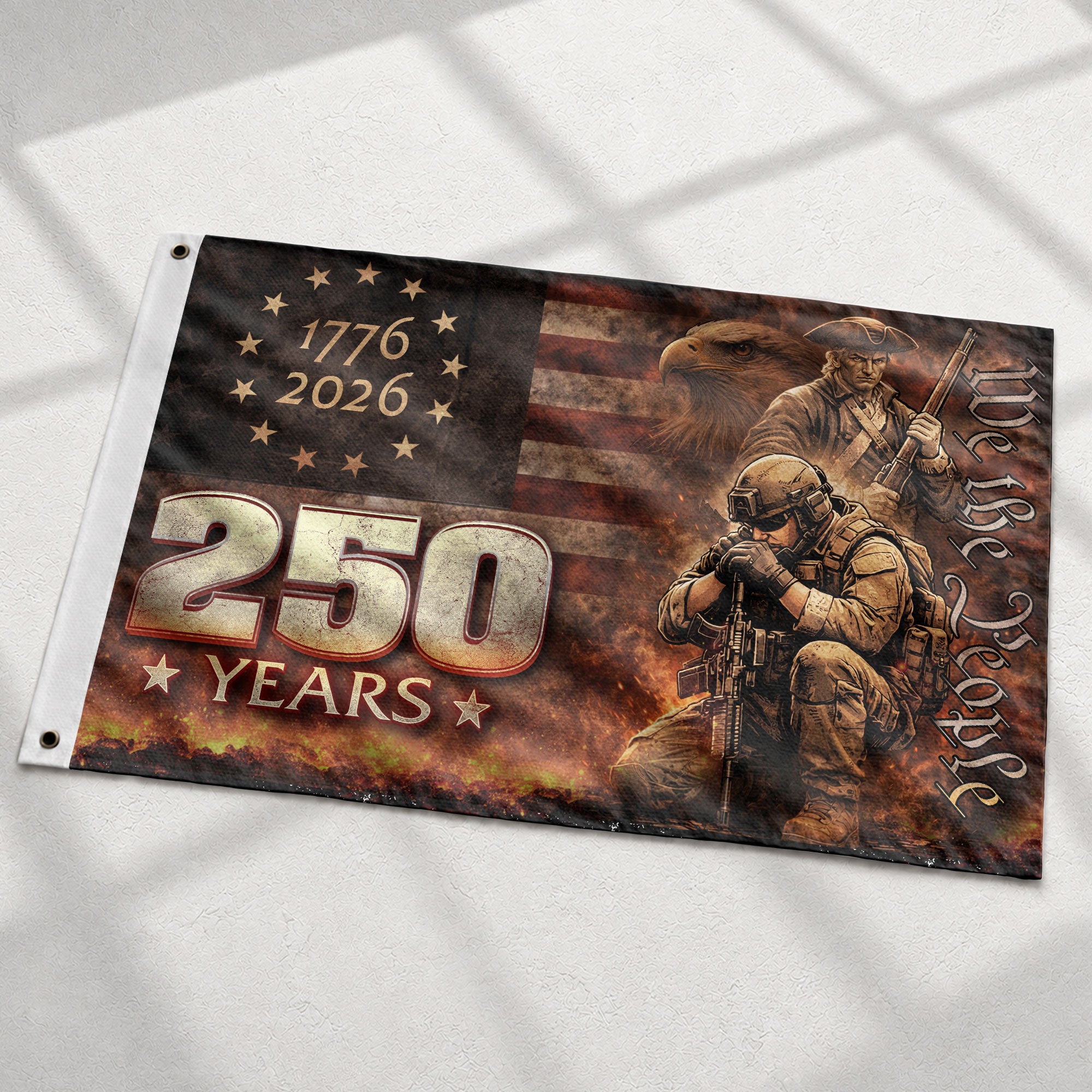 American Eagle 250th Flag 1776–2026, United States Patriotic Heritage Flag