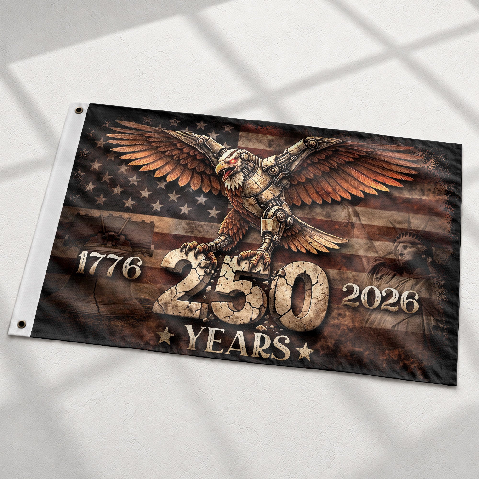 United States 250th Anniversary Flag 1776–2026 American Eagle Patriotic Flag