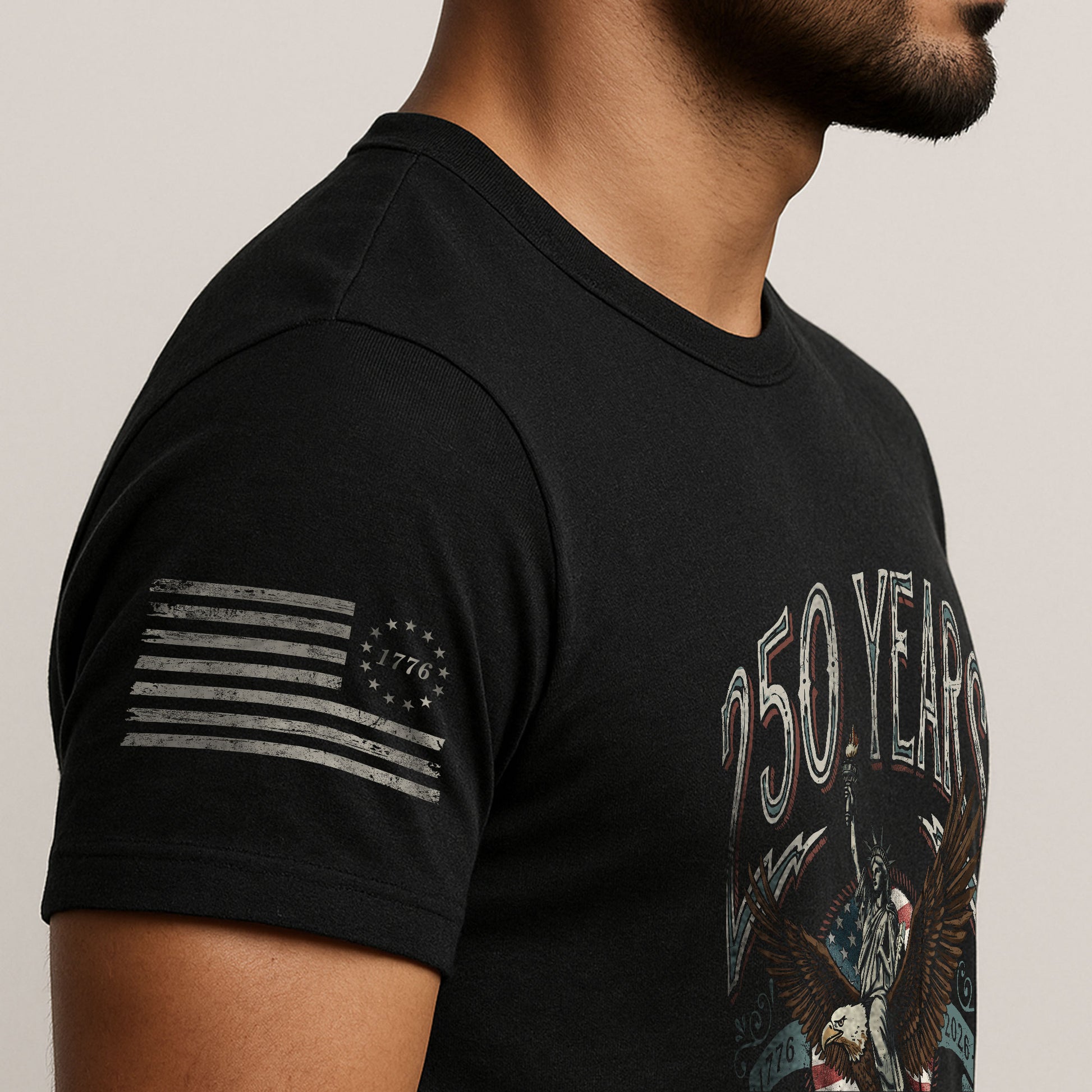 USA 250th Anniversary Shirt 1776–2026 Past and Present Torch of Freedom - Rust Field Wear