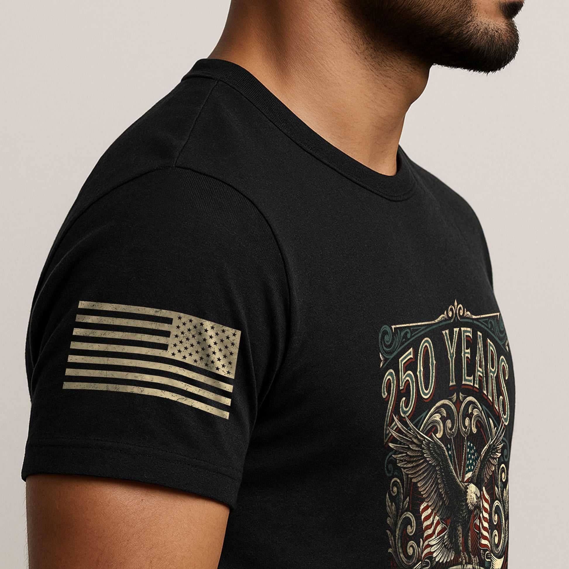 United States 250 Years Independence Shirt 1776–2026 American Eagle Patriotic Apparel - Rust Field Wear