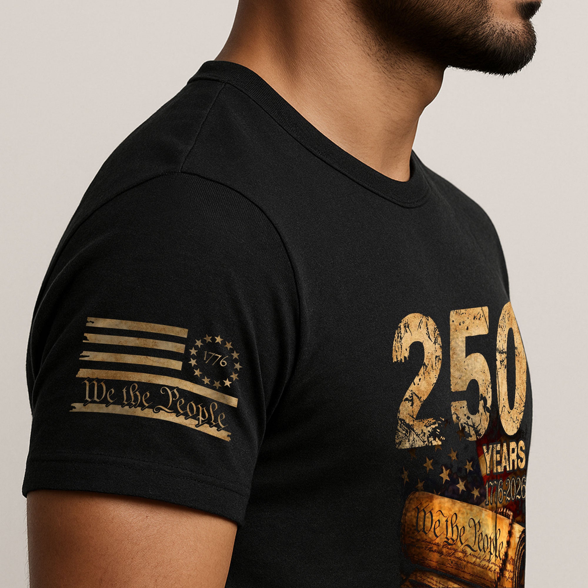 Christian Patriotic USA Shirt 250 Years Independence Since 1776 Faith Shirt - Rust Field Wear