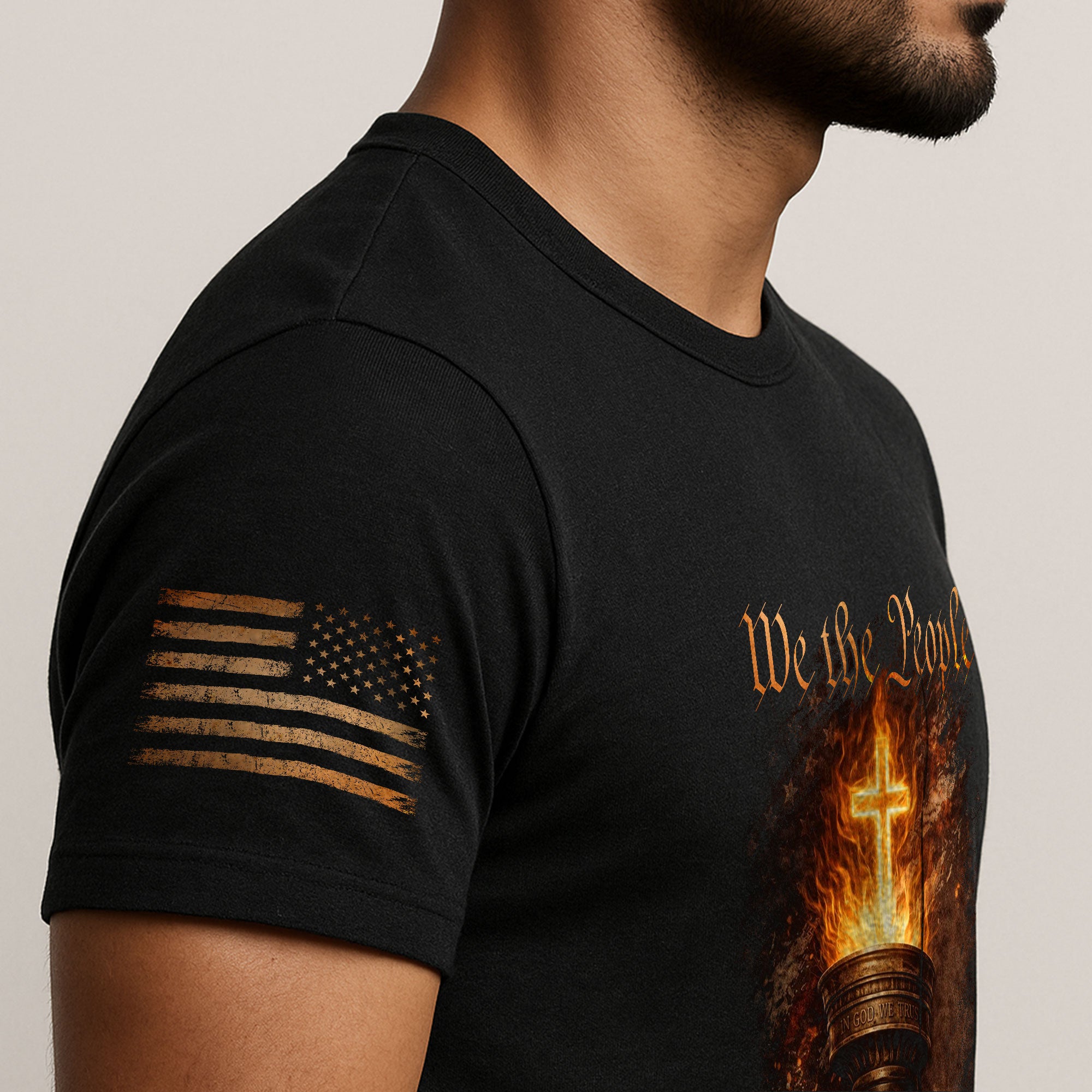 USA 250 Years Christian Freedom Heritage Shirt Patriotic Faith Apparel - Rust Field Wear