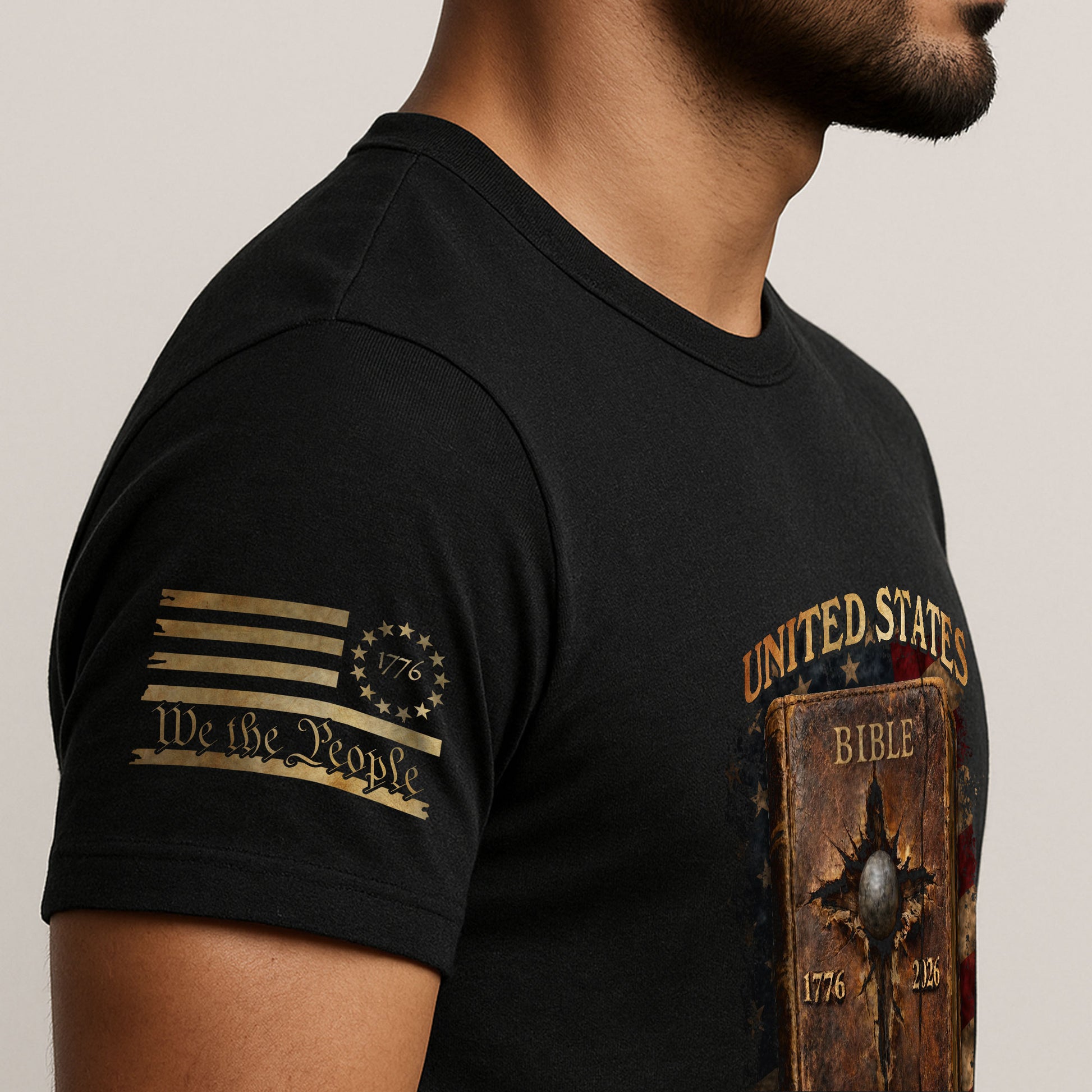 Christian Independence Shirt USA 1776–2026 Patriotic Faith Celebration - Rust Field Wear