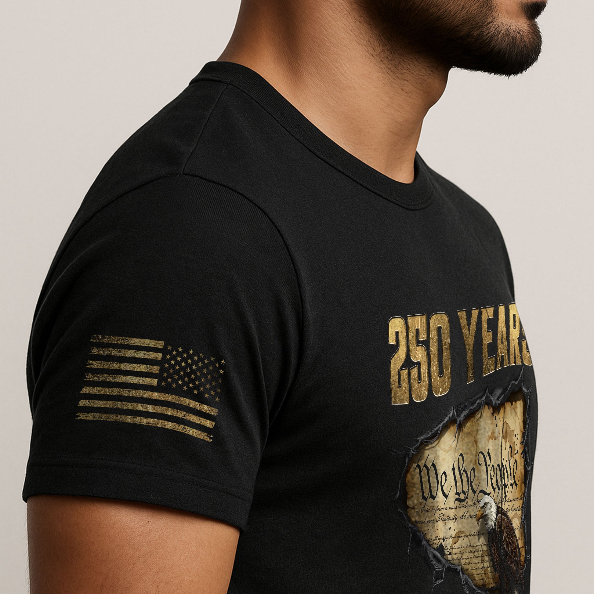 USA 250th Anniversary Shirt 1776–2026, Freedom Past and Present - Rust Field Wear