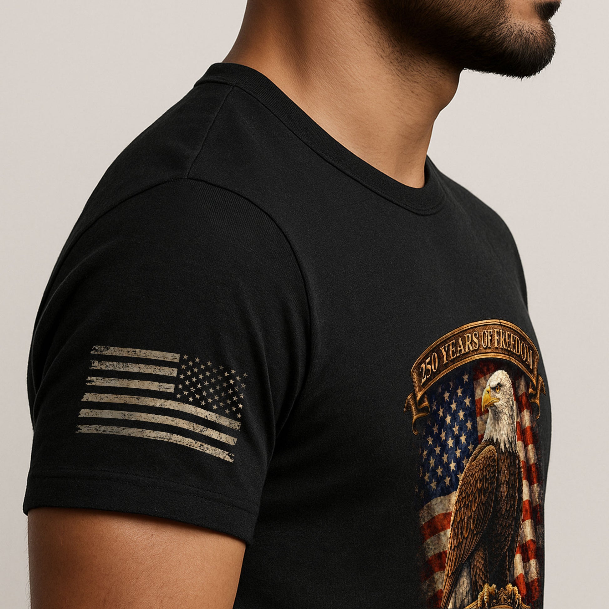 USA Eagle 250th Anniversary Patriotic Shirt Freedom Tee - Rust Field Wear