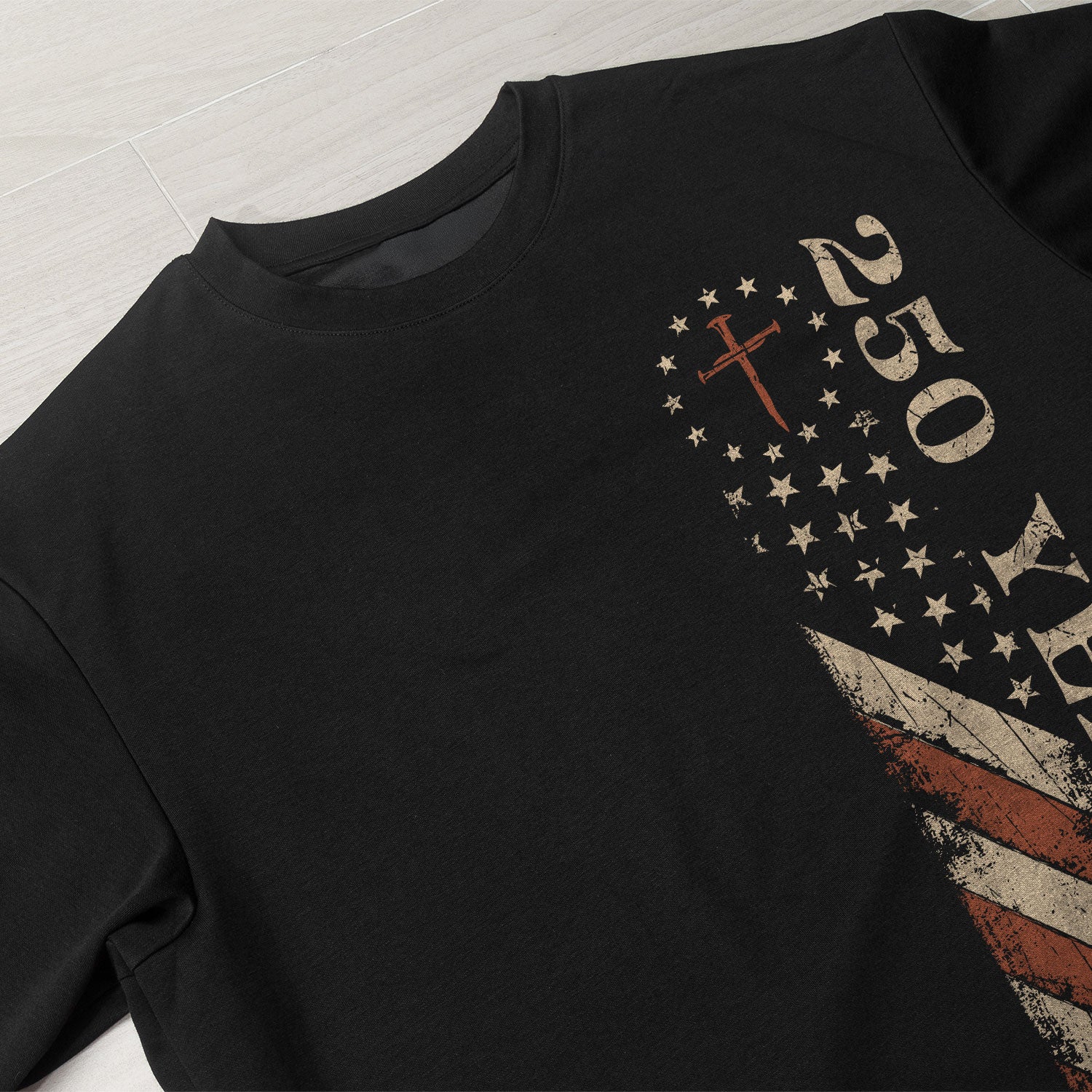 Faith & Freedom Christian USA Shirt 1776–2026 250 Year Commemorative - Rust Field Wear