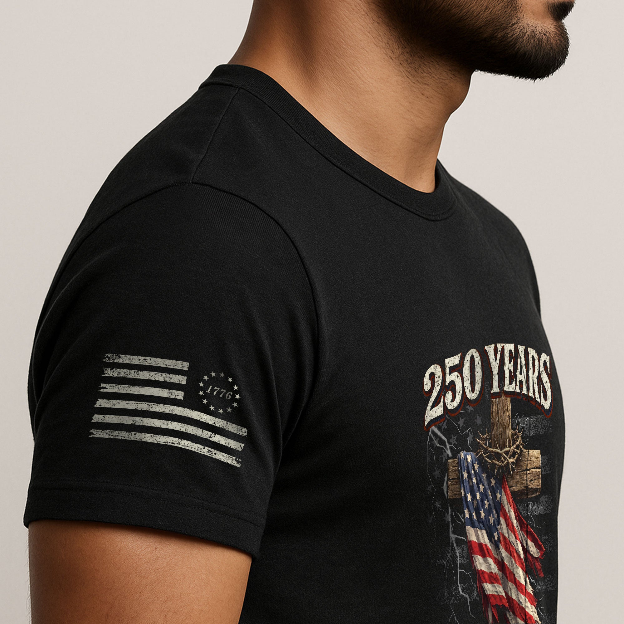 250 Years America Faith Freedom Legacy Christian T Shirt - One Nation Under God Tee - Rust Field Wear