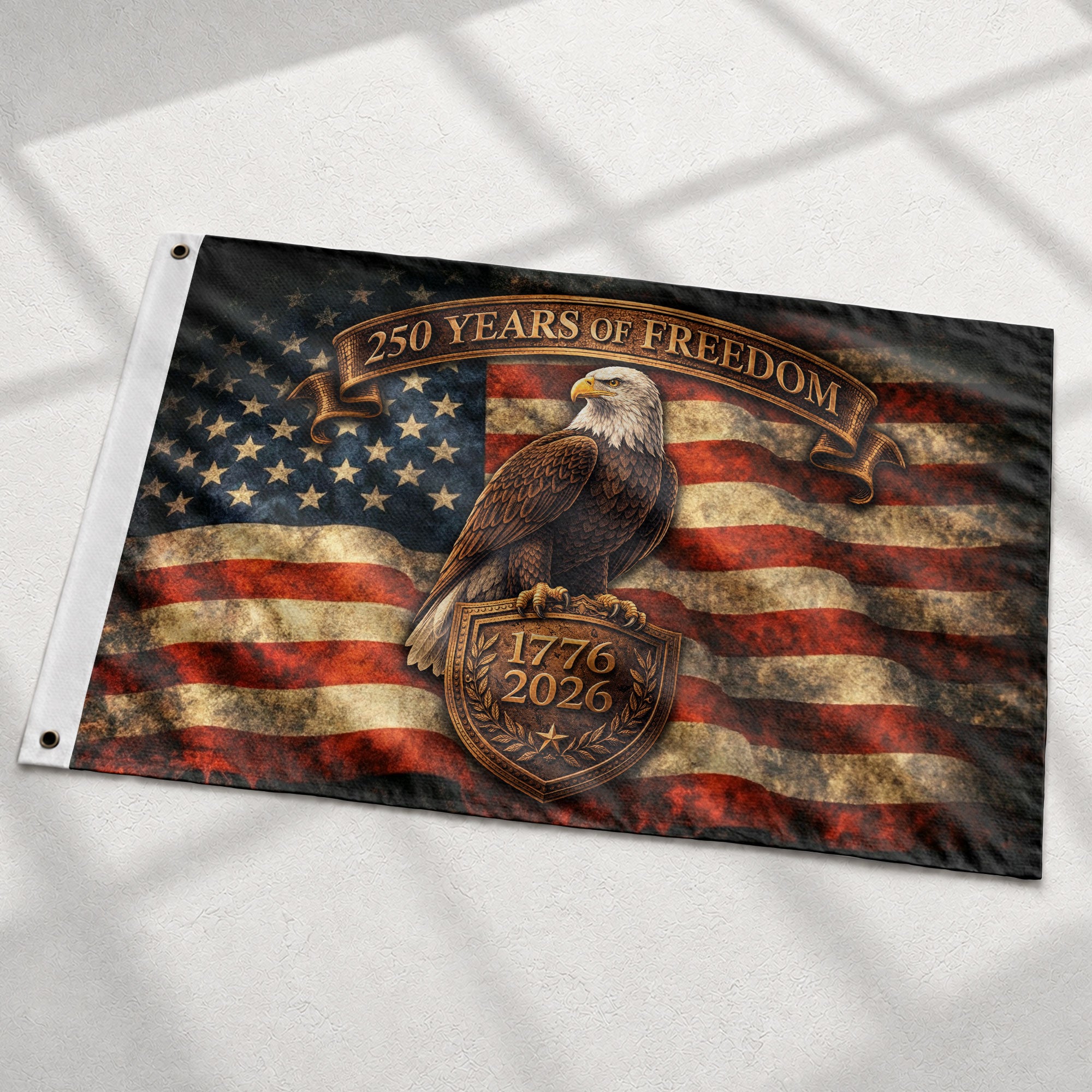 USA 250 Years of Freedom Flag 1776–2026 – Patriotic Eagle American Anniversary Flag