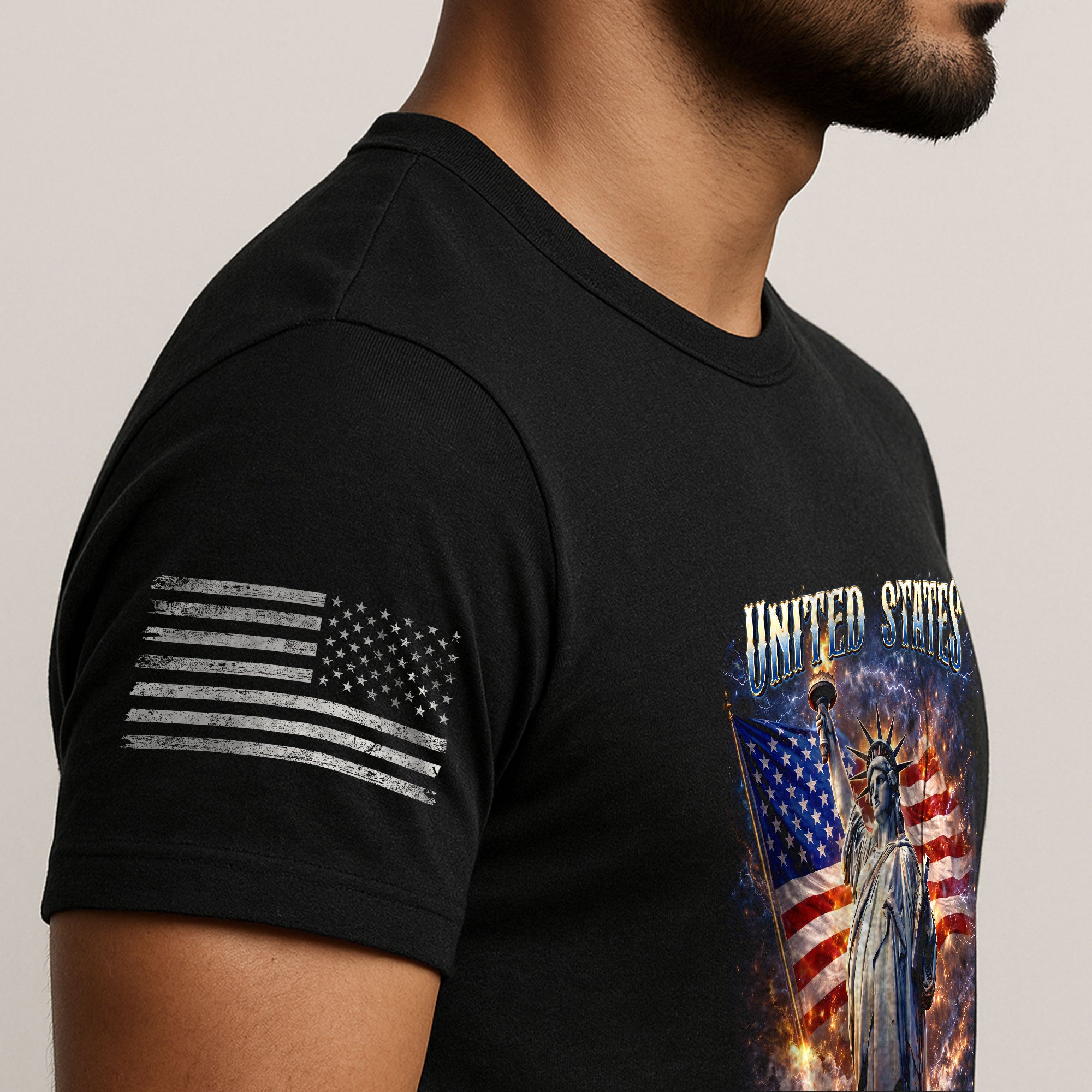 Statue of Liberty 250th Anniversary Bootleg Shirt - 1776-2026 USA 250 Years Tee, Retro Patriotic Lightning Graphic Apparel - Rust Field Wear