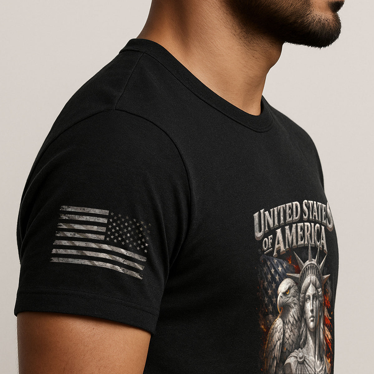 United States of America 250th Anniversary Shirt - Eagle & Lady Liberty 1776-2026 250 Years Tee - Rust Field Wear
