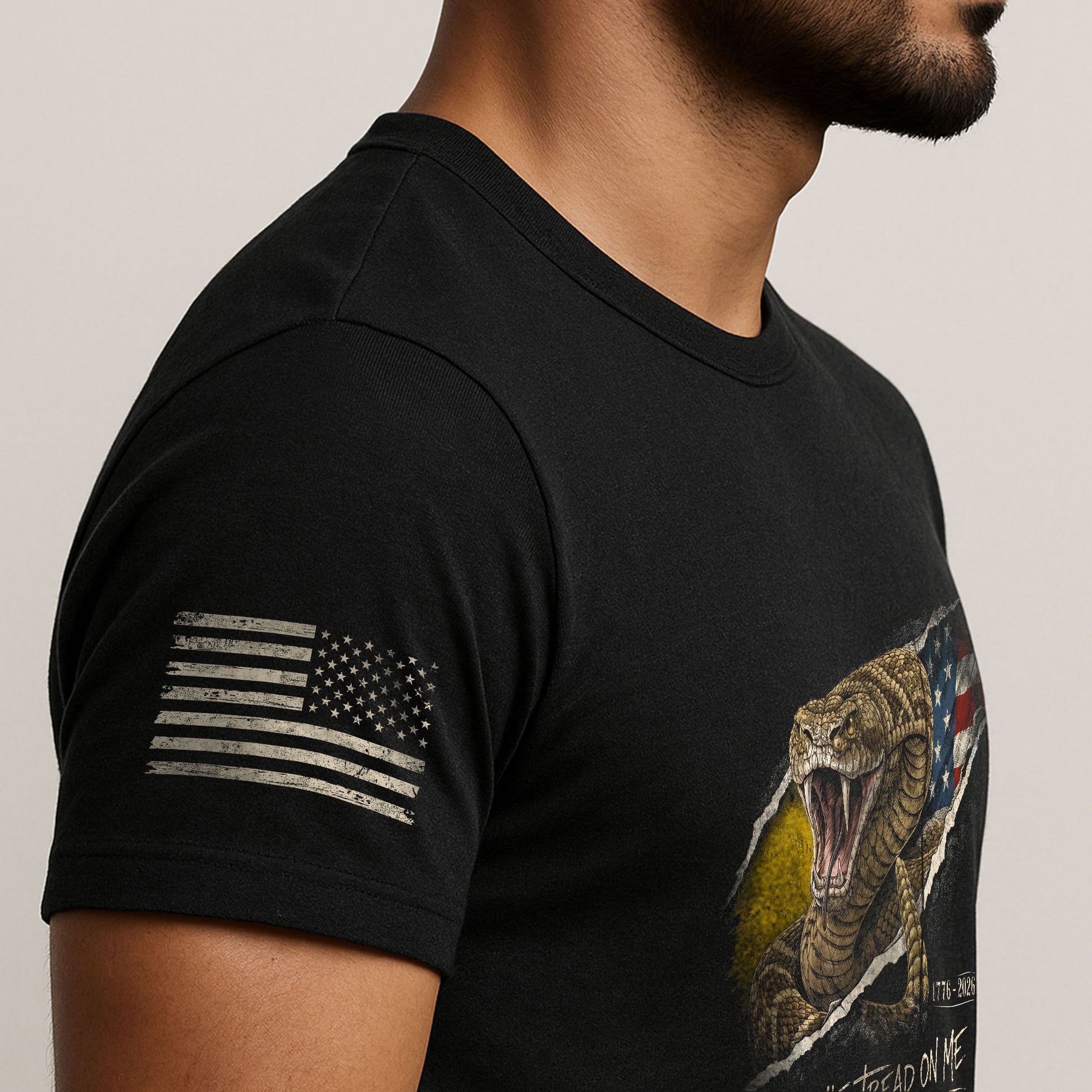 Don't Tread on Me America 250th Anniversary T-Shirt - 1776-2026 Gadsden Snake 250 Years Tee, Patriotic Freedom Shirt - Rust Field Wear