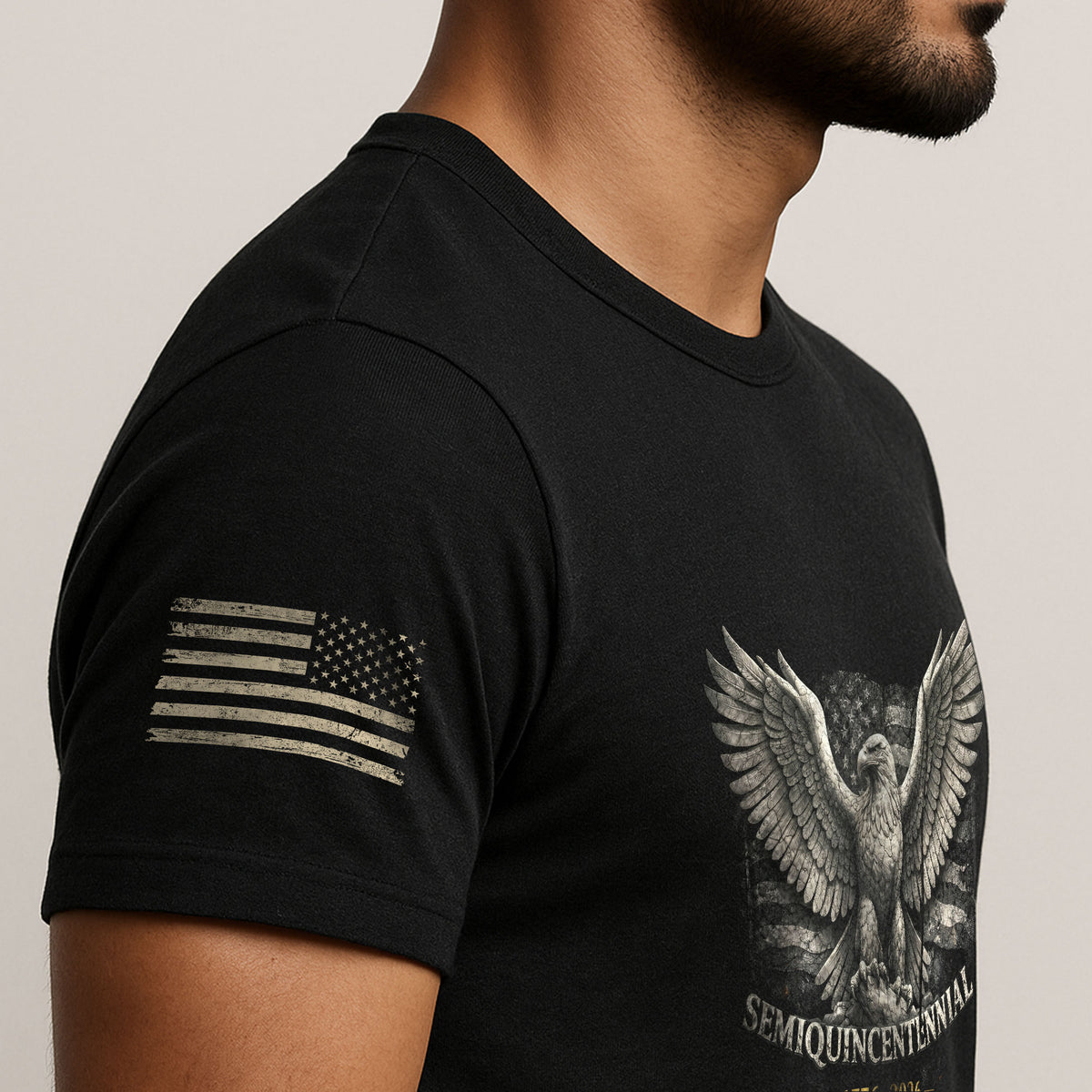America 250th Anniversary T-Shirt 1776-2026 – USA 250th Birthday Eagle & Flag Tee - Rust Field Wear