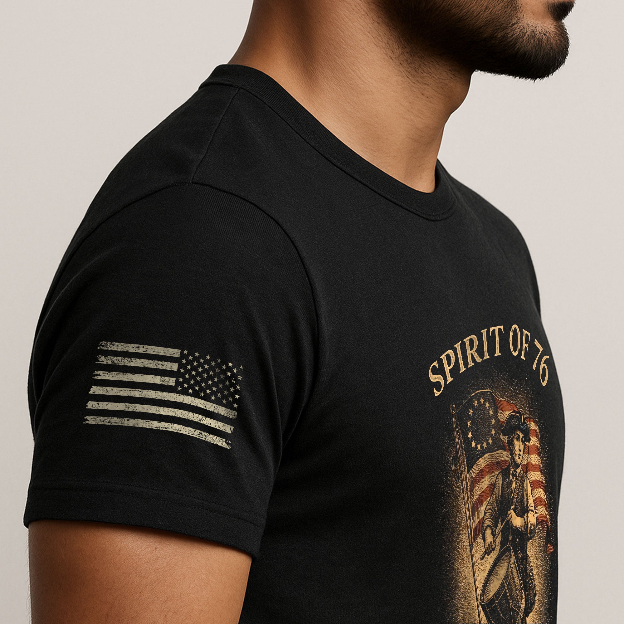 America 250th Anniversary T-Shirt 1776-2026 – Spirit of 76 Drummer Retro Patriotic Tee - Rust Field Wear