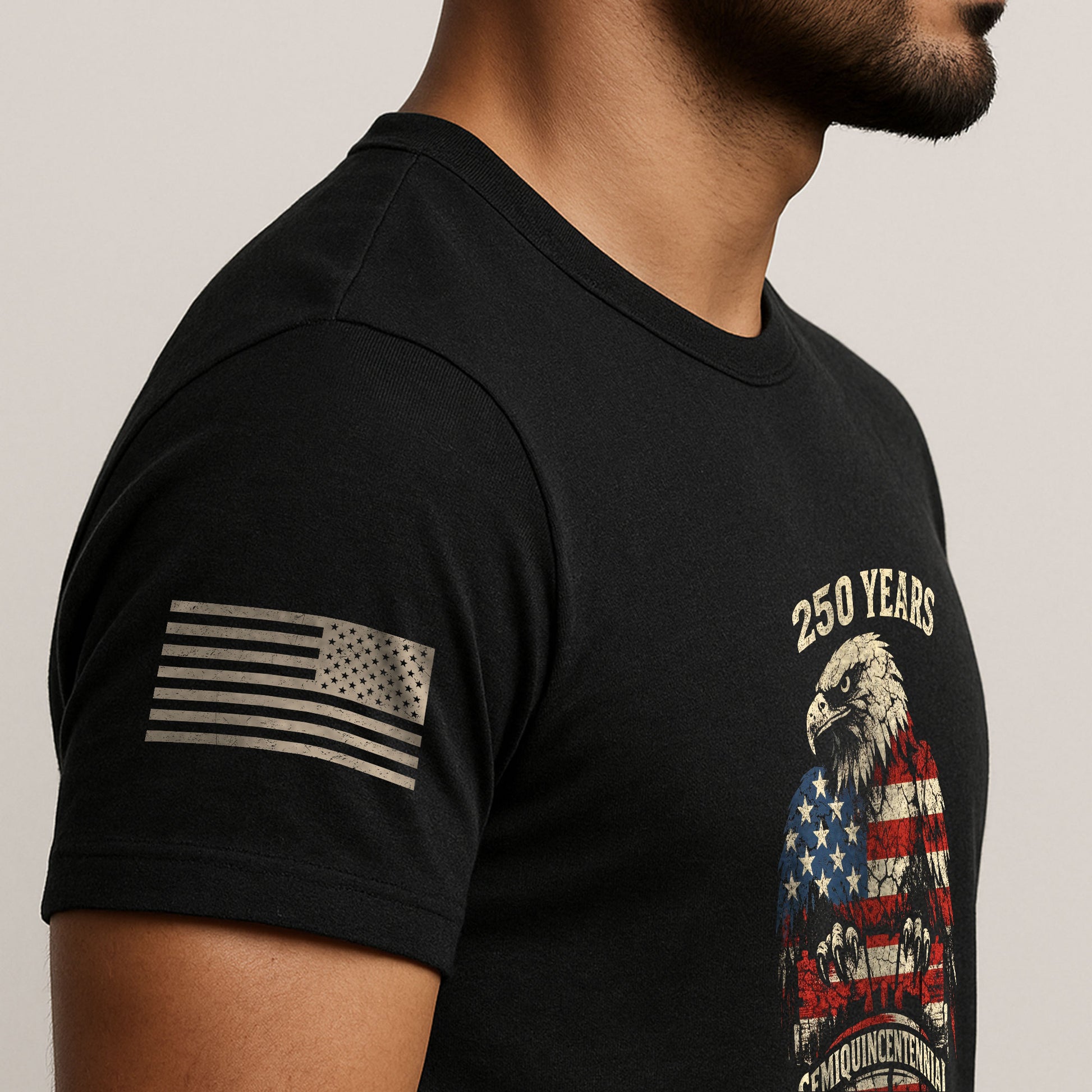 1776-2026 America 250th Anniversary T-Shirt – Liberty Bell & Eagle We The People Patriotic Mens Tee - Rust Field Wear