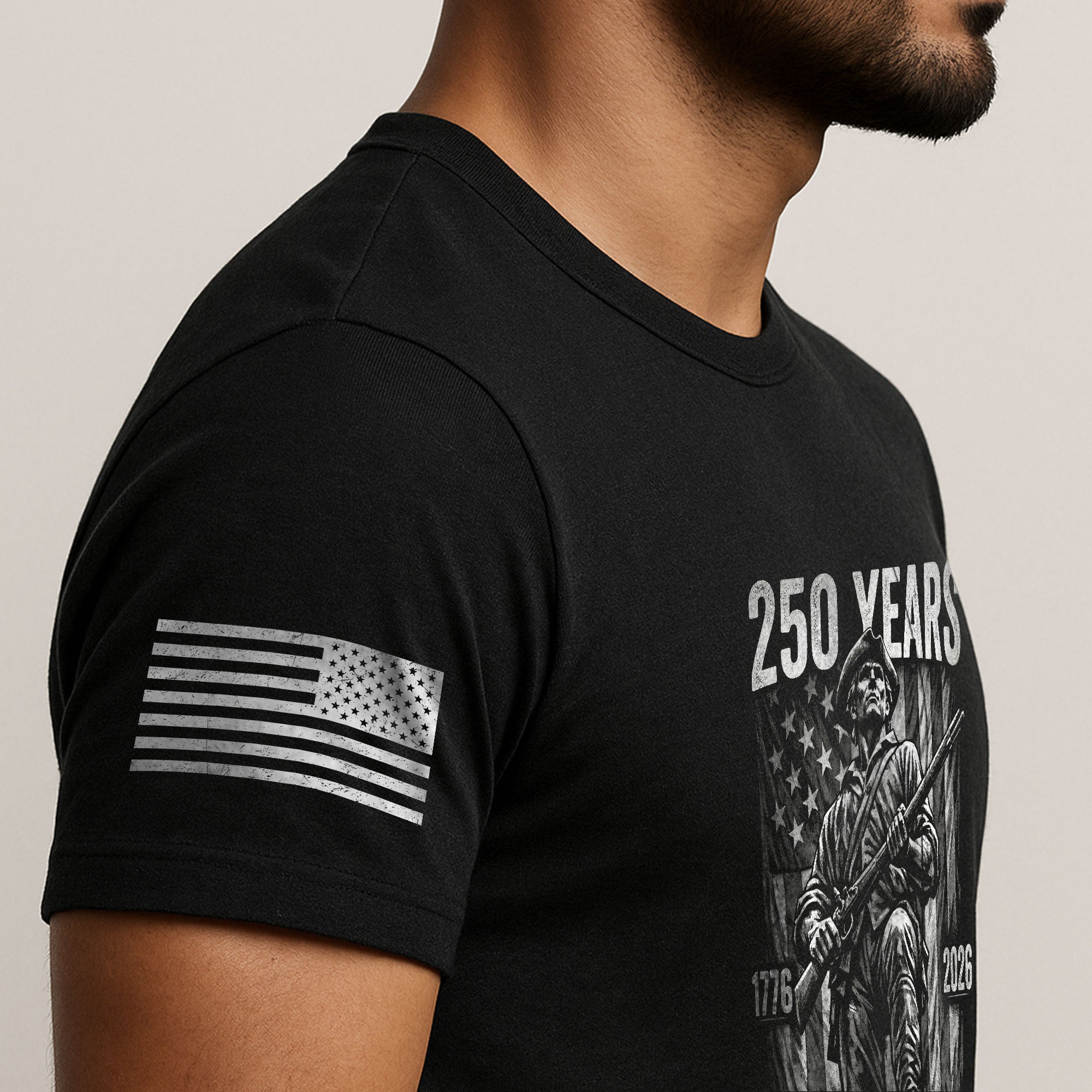 American Revolution 250th Anniversary 1776-2026 T-Shirt – We The People Minuteman Patriotic USA 250 Years Tee - Rust Field Wear